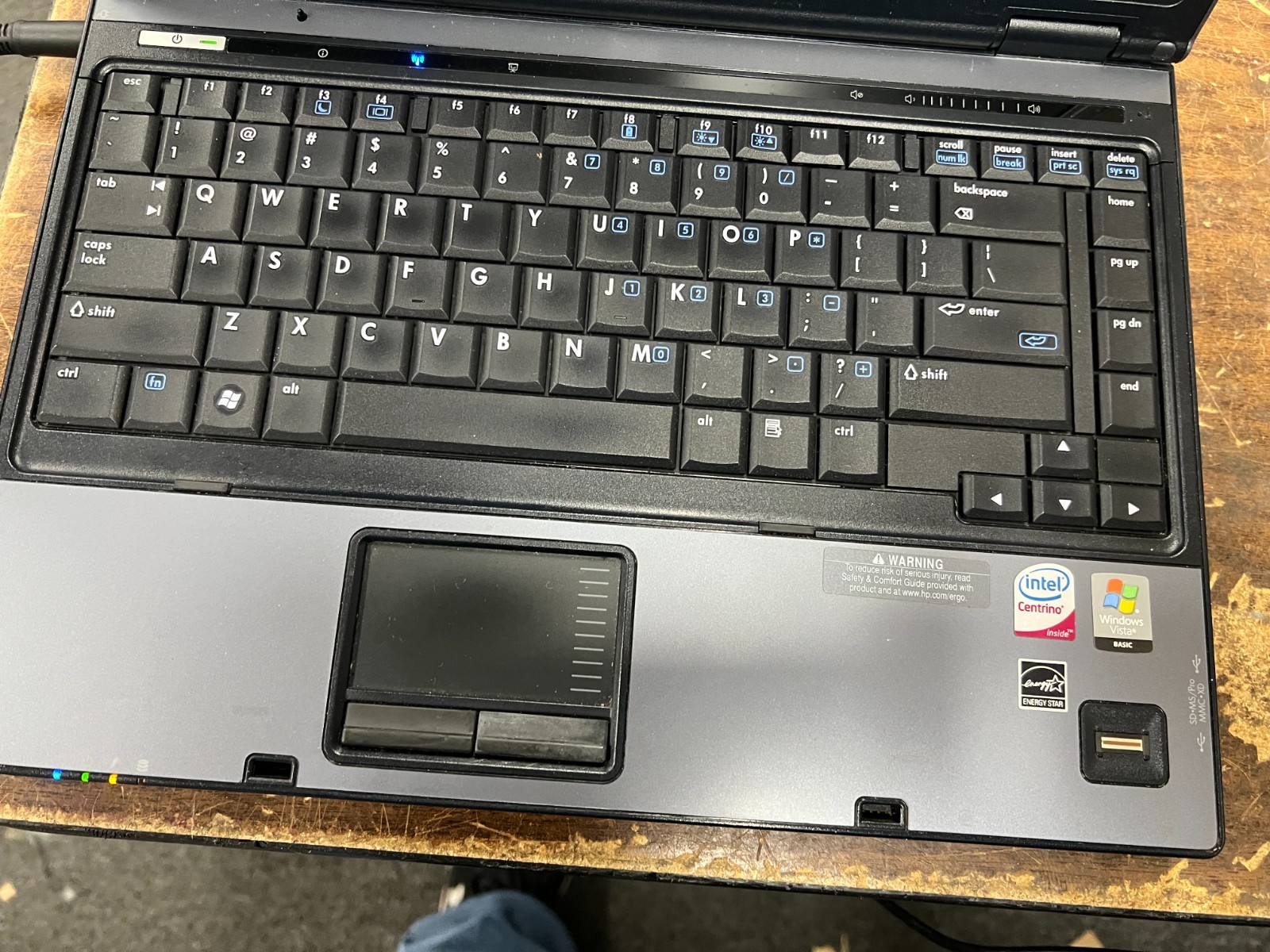 HP Compaq 6510b Intel Core 2 Duo-T7300 2.00 MHz 4GB RAM 14.in No HDD No OS