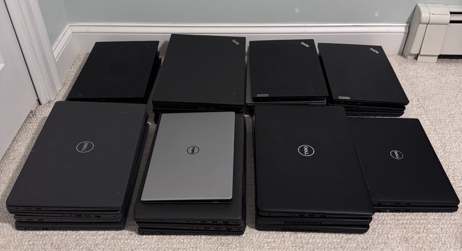 *LOT OF 28* LENOVO & DELL LAPTOPS FOR PARTS | SEE DESCRITION & PICTURES