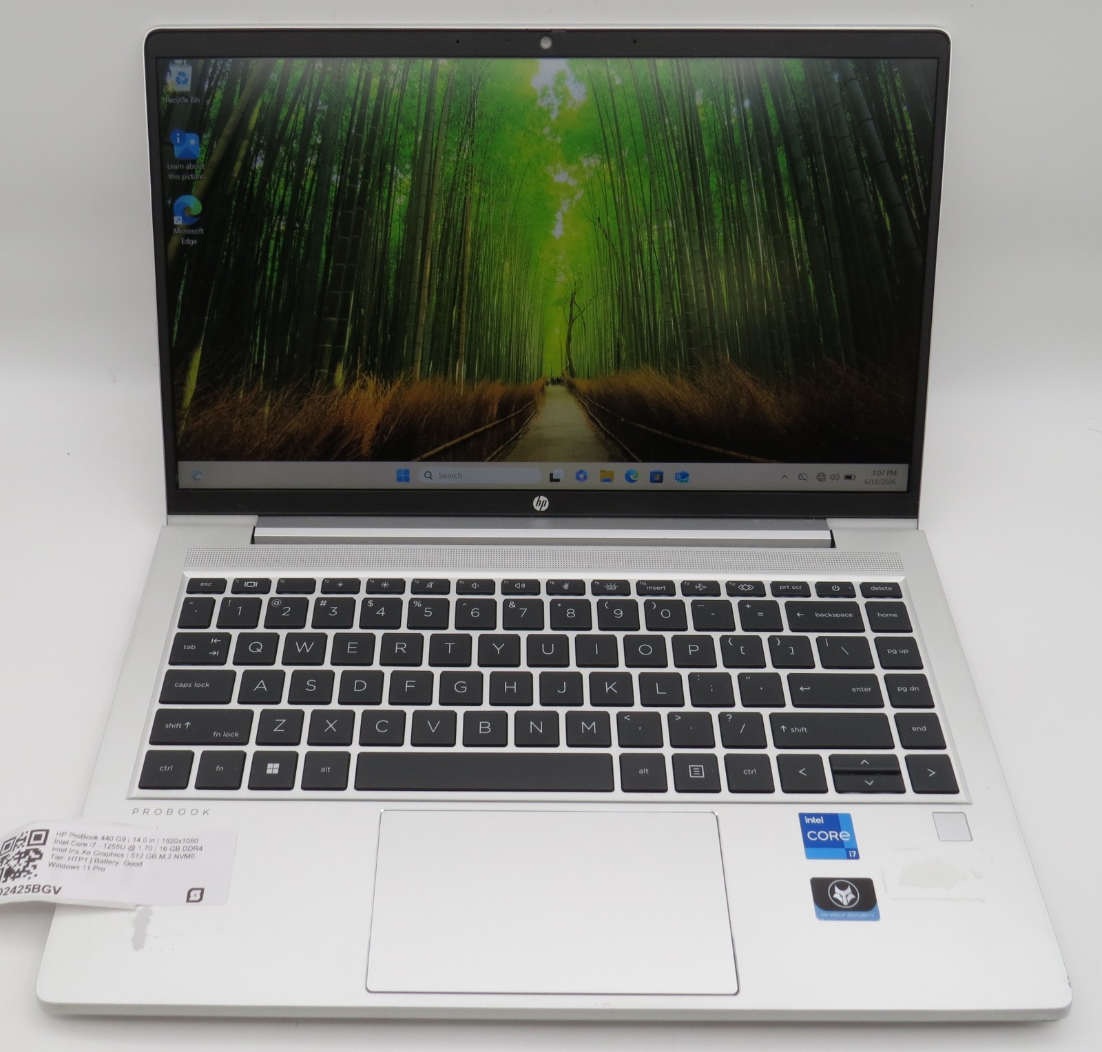 HP ProBook 440 G9 i7-1255U @ 1.7GHz | 16GB DDR4 | 512GB SSD | 14″ | Win 11 Pro