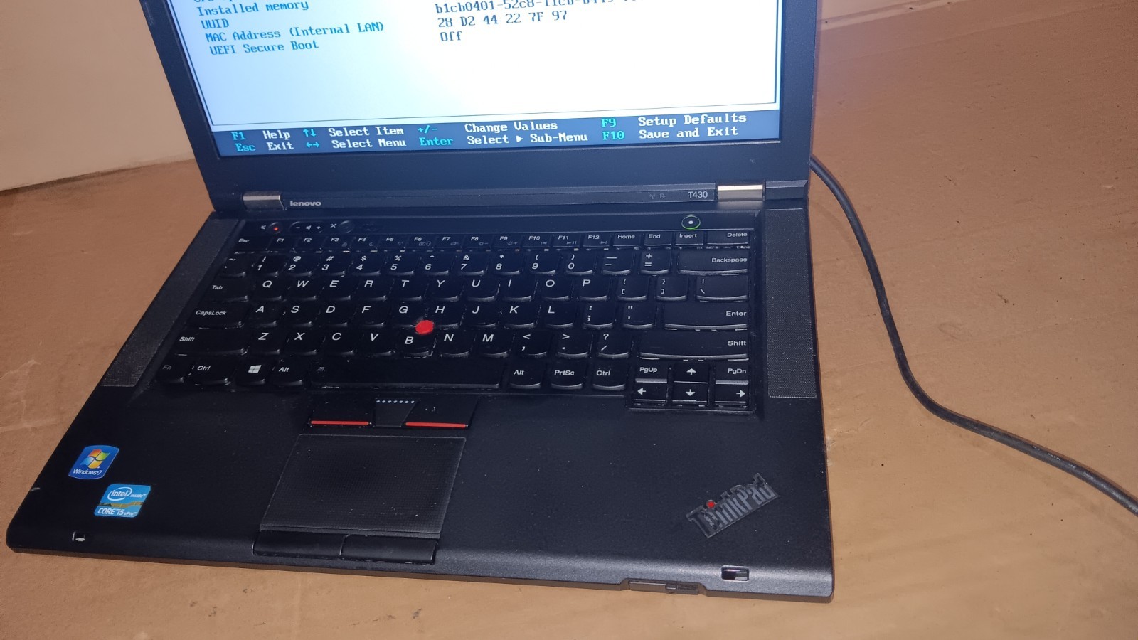 Lenovo Thinkpad T430 Laptop Intel Core I5 -3320M @ 2.60 GHz 14″ LCD Screen Parts