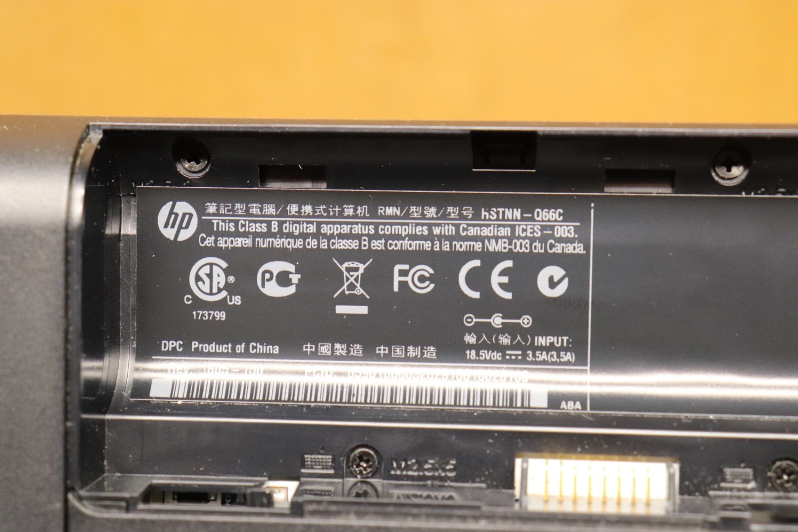 Compaq Presario CQ56-109WM Celeron Windows 7 No Power Cord Untested Estate Find
