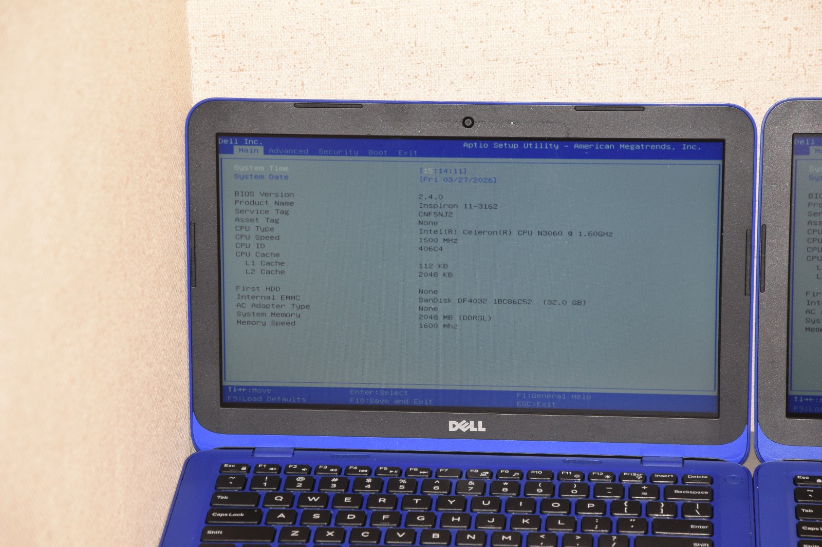 PARTS REPAIR Lot 4 Dell Inspiron 11-3162 11.6″ Celeron N3060 2GB DDR3L 32GB eMMC