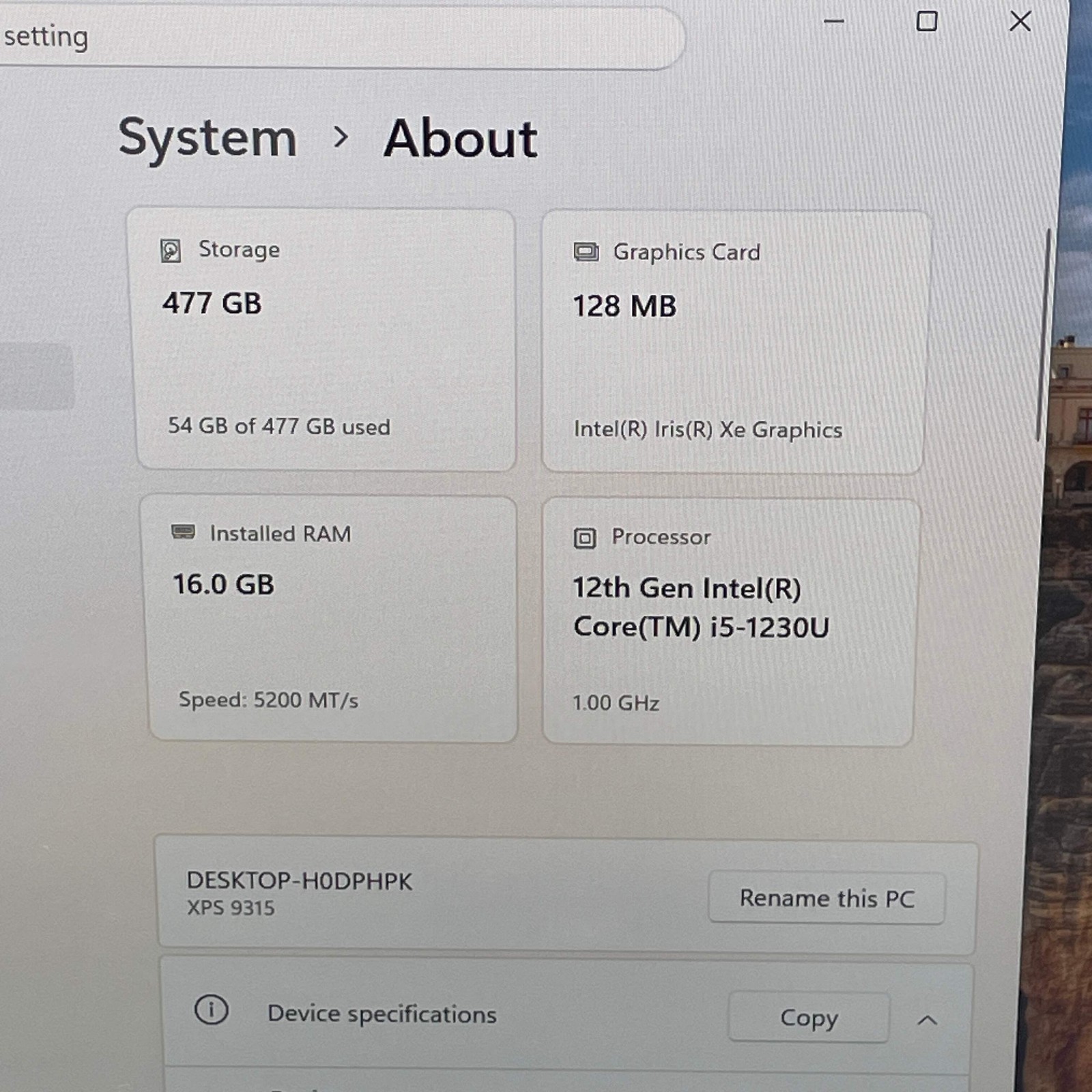 Dell XPS 9315 13.4″ i5-1230U 1.0GHz 16GB RAM 512GB SSD