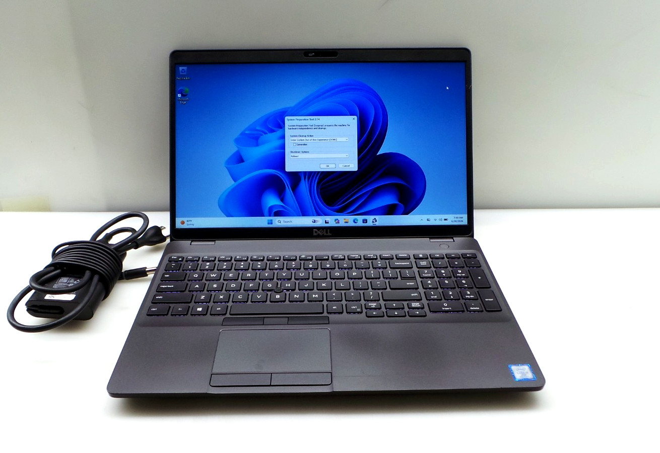 Dell Latitude 5501 15.6″ | i7-9850H 2.60GHz | 16GB RAM 256GB NVMe | WIN 11 PRO