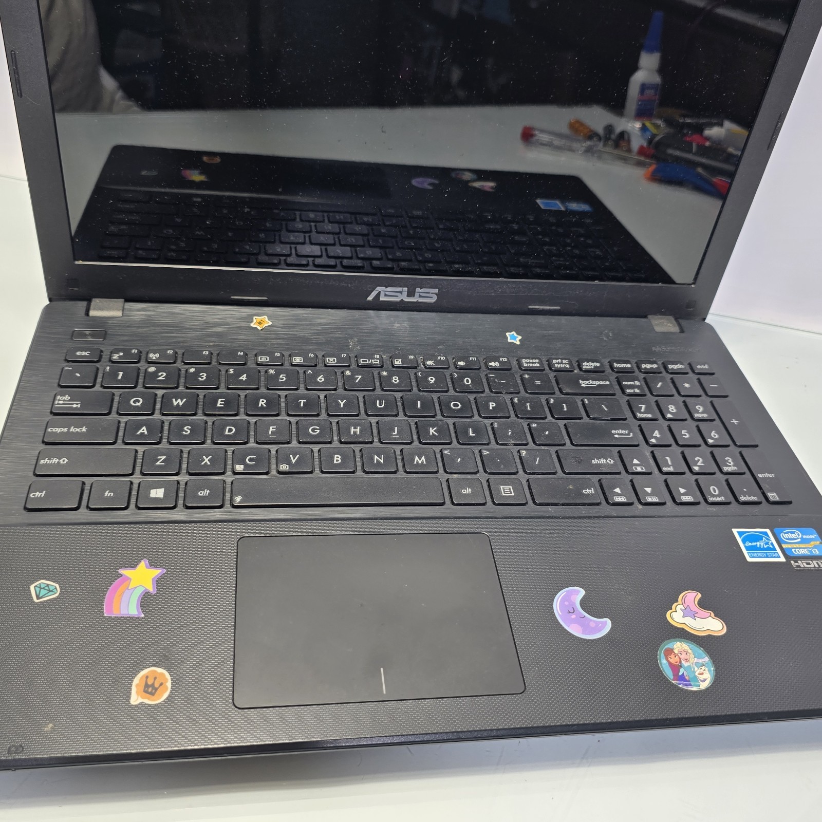 ASUS D550C Laptop Parts Repair Motherboard Screen Only No RAM HDD Drive