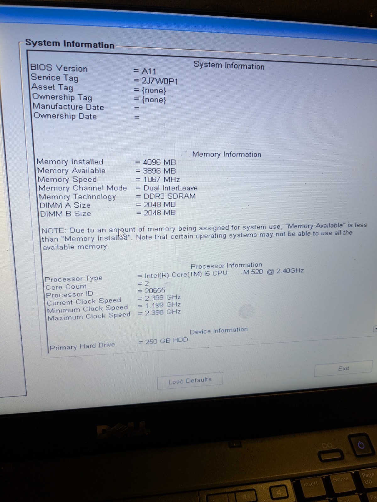 Dell Latitude E6410 Laptop 14″ Core i5 M 520 2.40GHz 4GB Win 7 250GB HDD