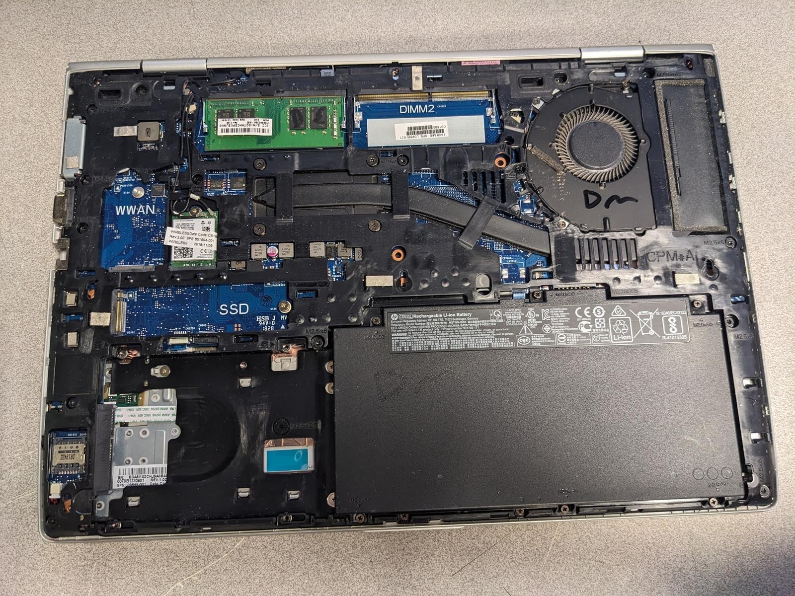 HP PROBOOK 640 G4 i5-8350U @ 1.70GHz, 8GB RAM, NO HDD/OS