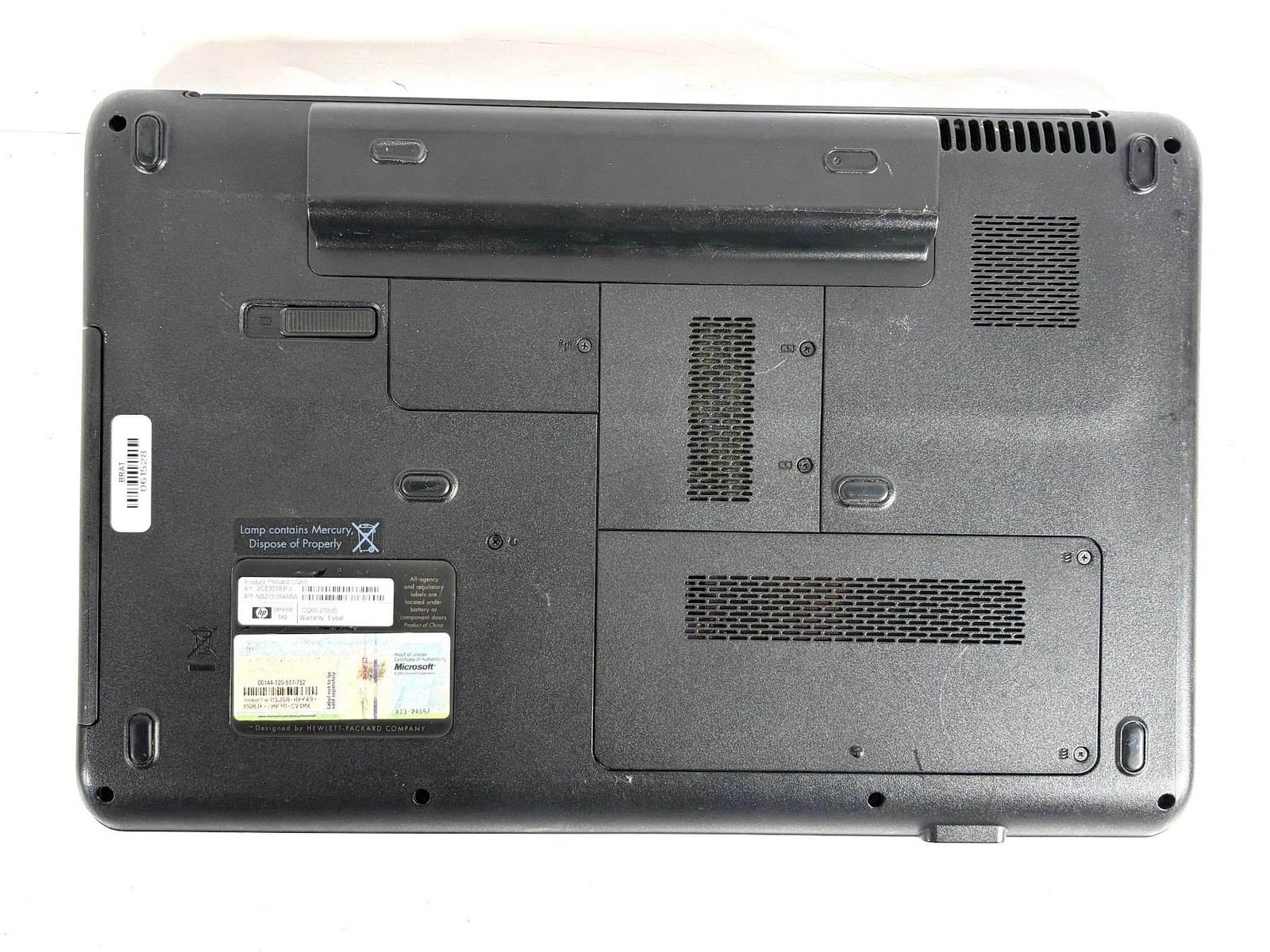 Compaq Presario CQ60 15.6″ HD 2.0GHz AMD Athlon 2GB RAM 250GB HDD Windows 7
