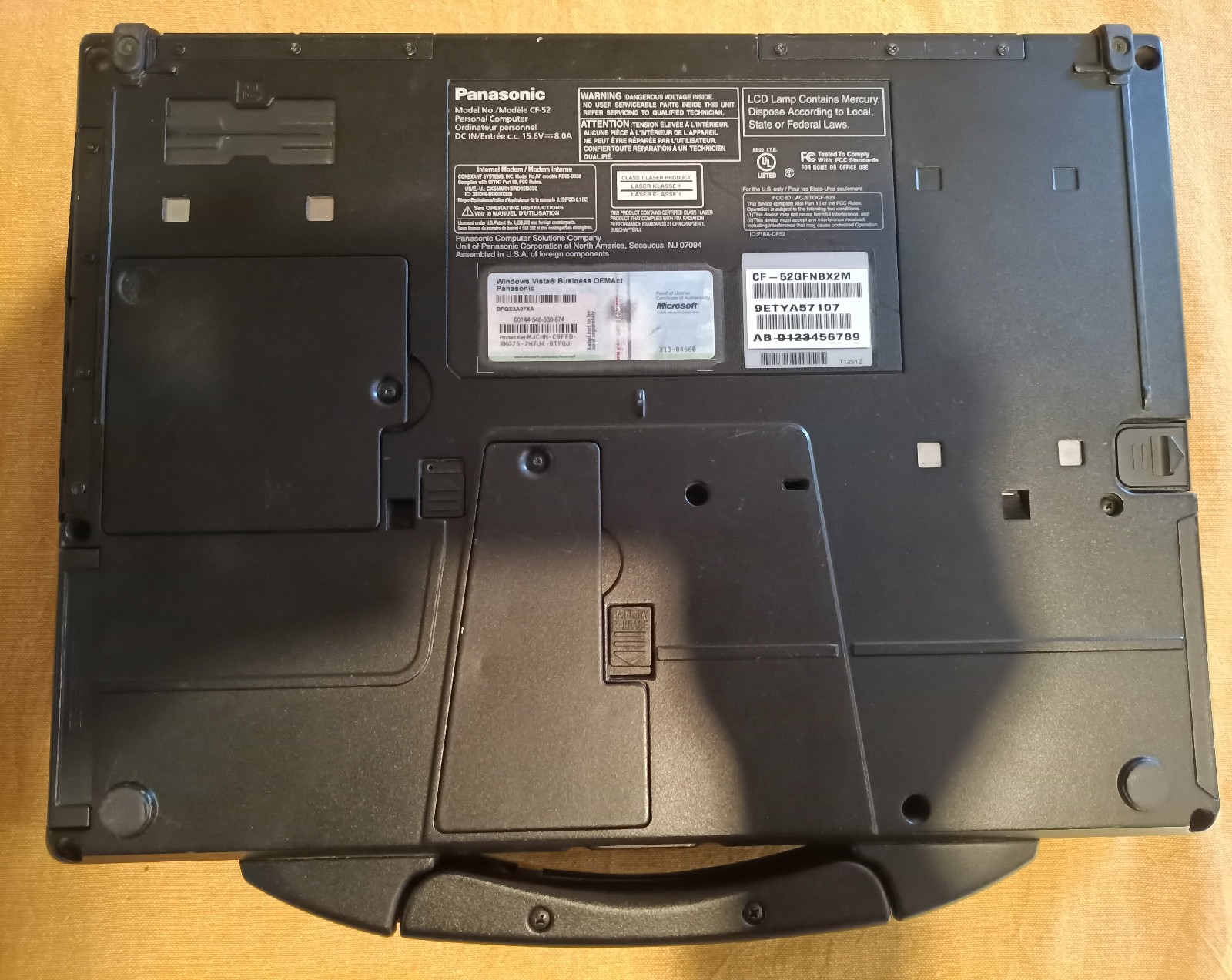 Panasonic ToughBook CF-52 Intel Core 2 Duo 2.26GHz 2GB RAM 256GB SSD 15.4″