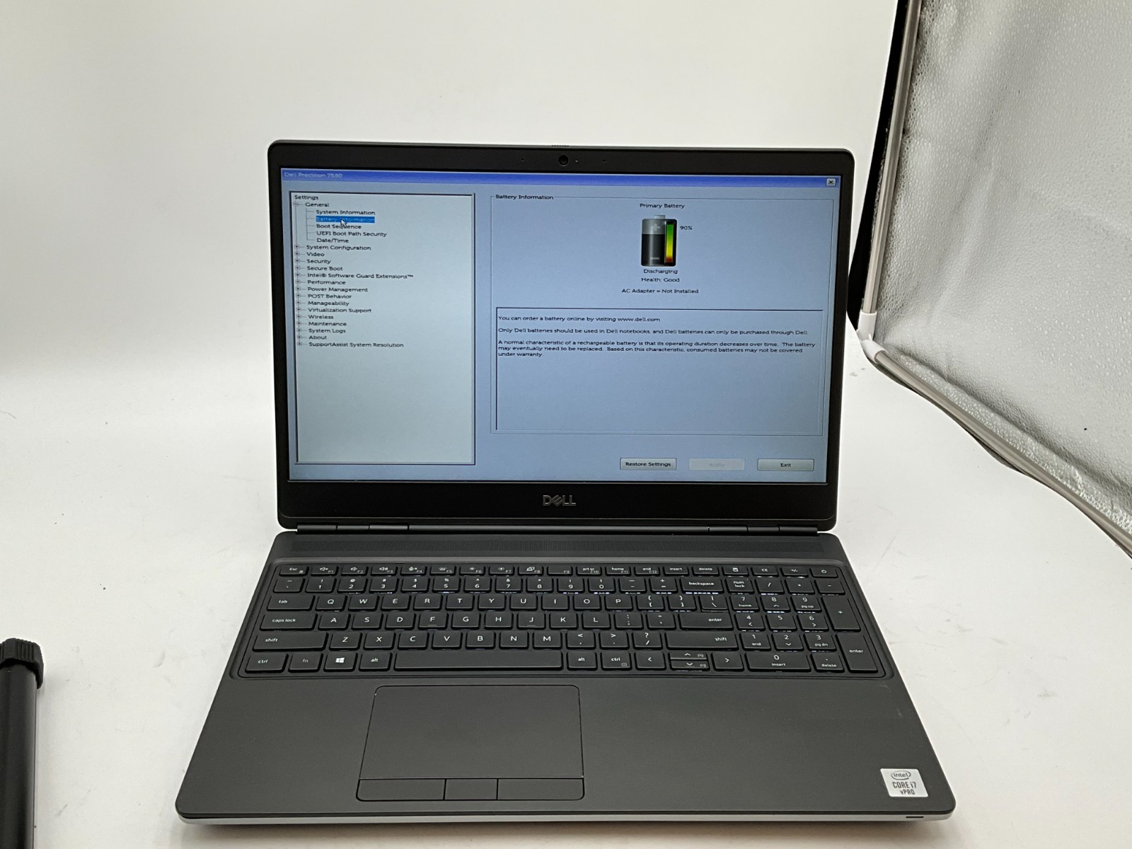 DELL Precision 7550 i7-10850H 2.70gh 64gb 1TB T2000 15.6″ LAPTOP 5BP2043