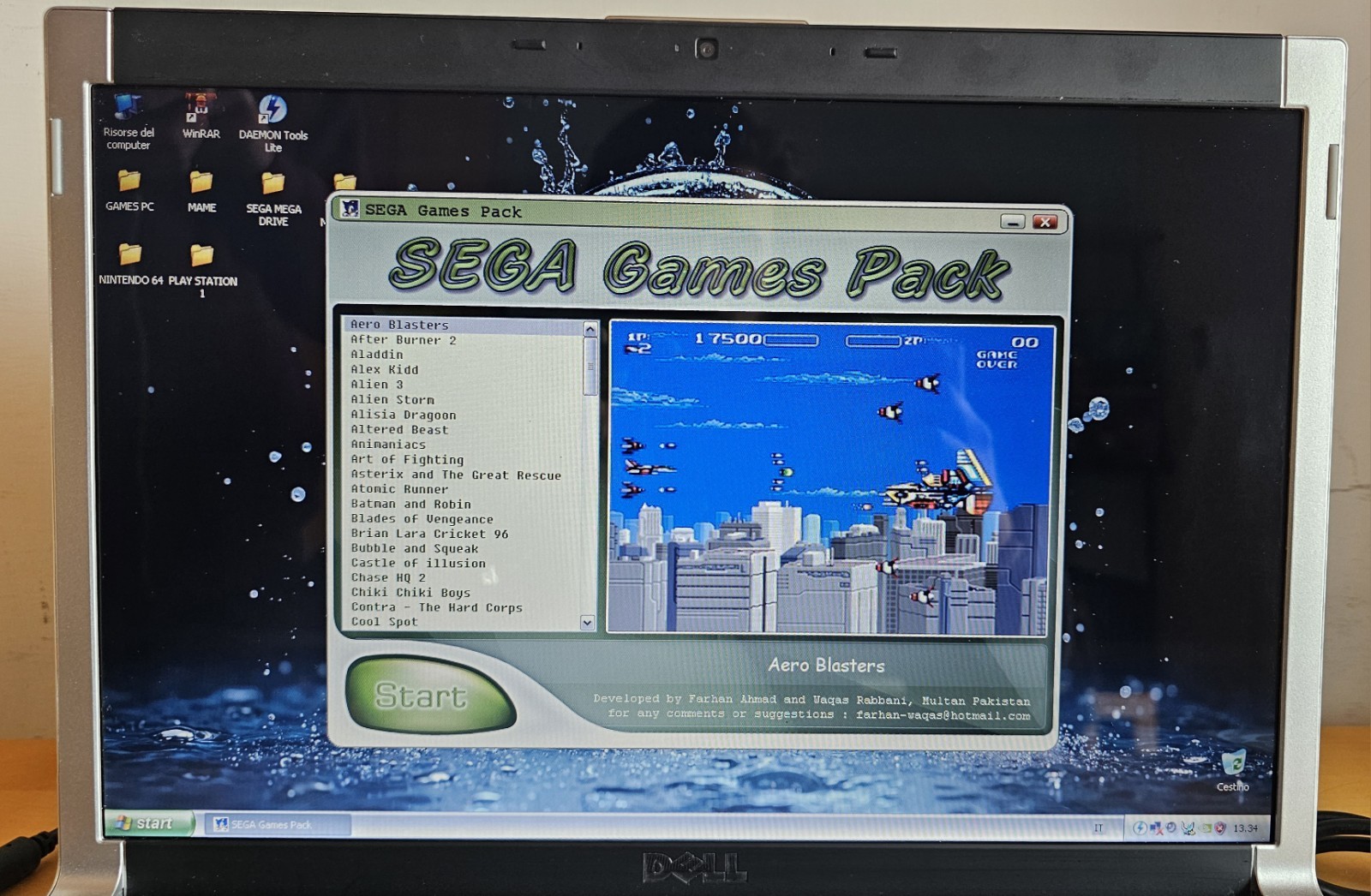 Dell XPS M1530 Windows XP 15.4″ Retrogaming N64 PS1 SNES SEGA Notebook PC