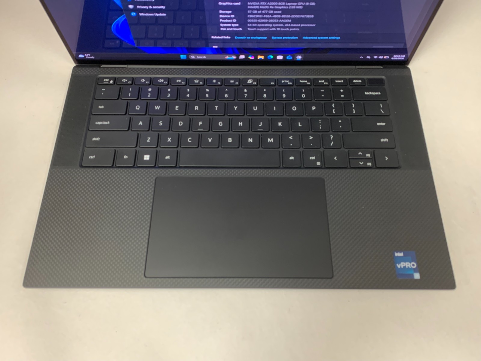 Dell Precision 5570 15.6″ UHD+ Touch i7-12800H 32GB 512GB NVMe NVIDIA RTX A2000