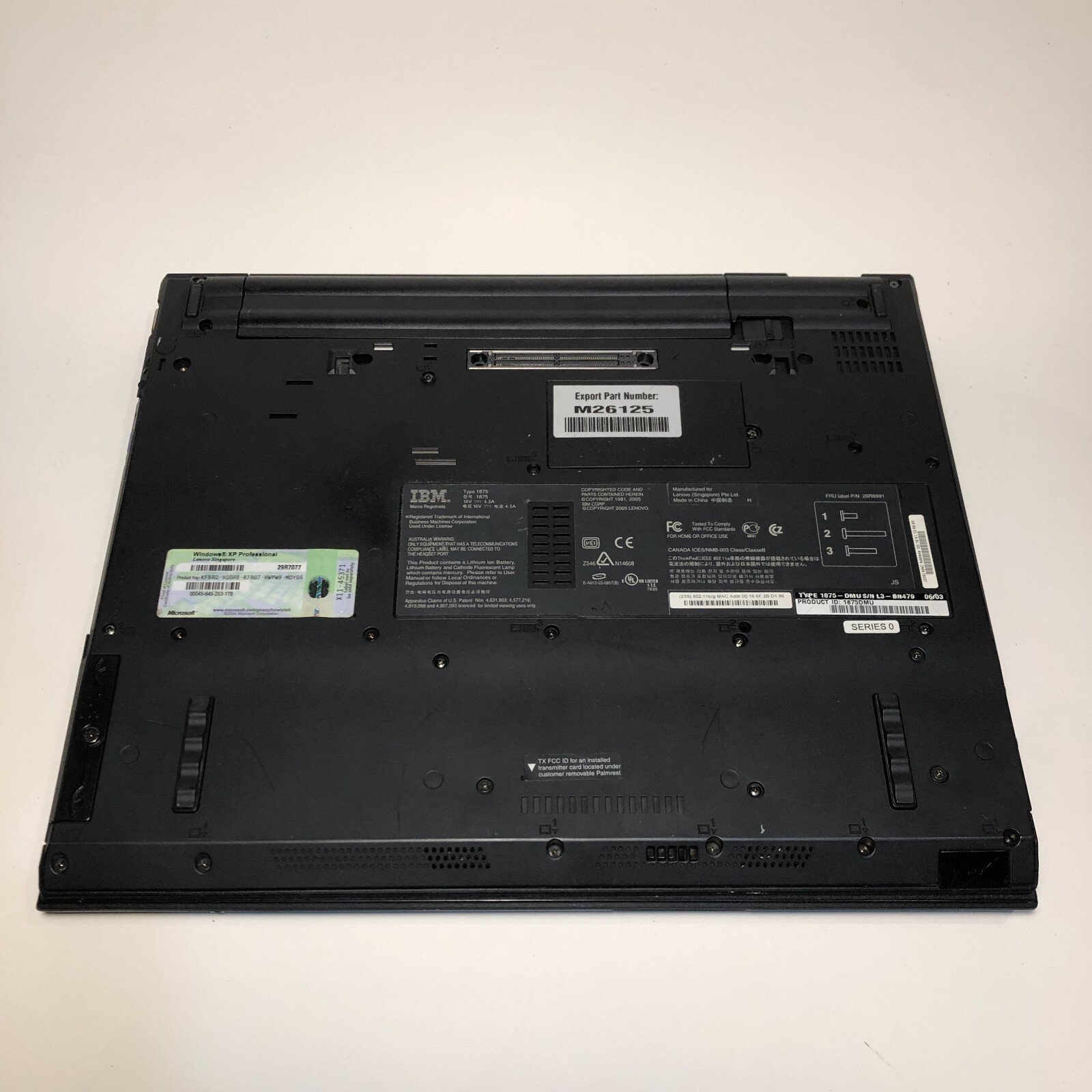 IBM Thinkpad Type 1875 Laptop Boots Up Password Locked AS IS