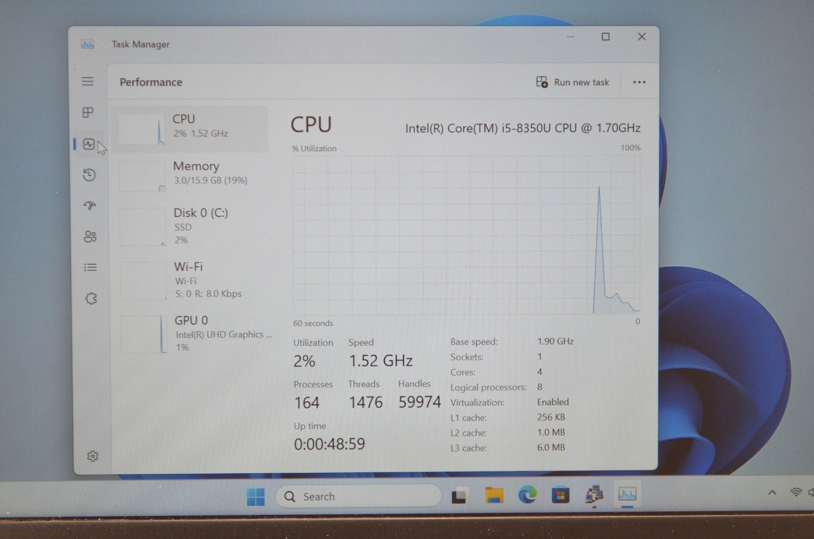 Dell Latitude 5490 14″ FHD Laptop I5-8250U 16GB RAM 256 NVME SSD Win11Pro READ