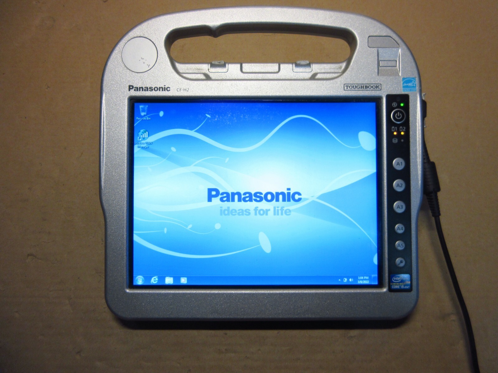 Panasonic CF-H2 MK1 Win7 RUGGED 10.1″ Tablet i5 1.7Ghz 2GB/160GB GPS + GPRS CAM
