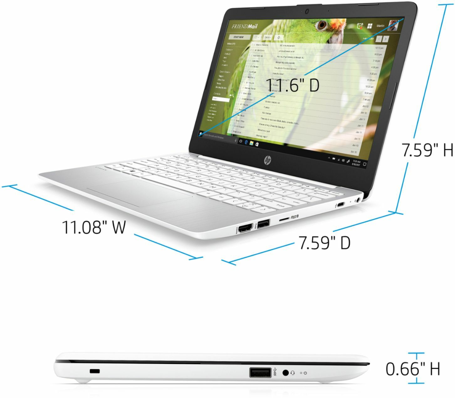 🔥NEW HP Stream 11.6″ HD Intel Celeron N4000/4GB/64GB eMMC+1 Yr MS Office 365🔥