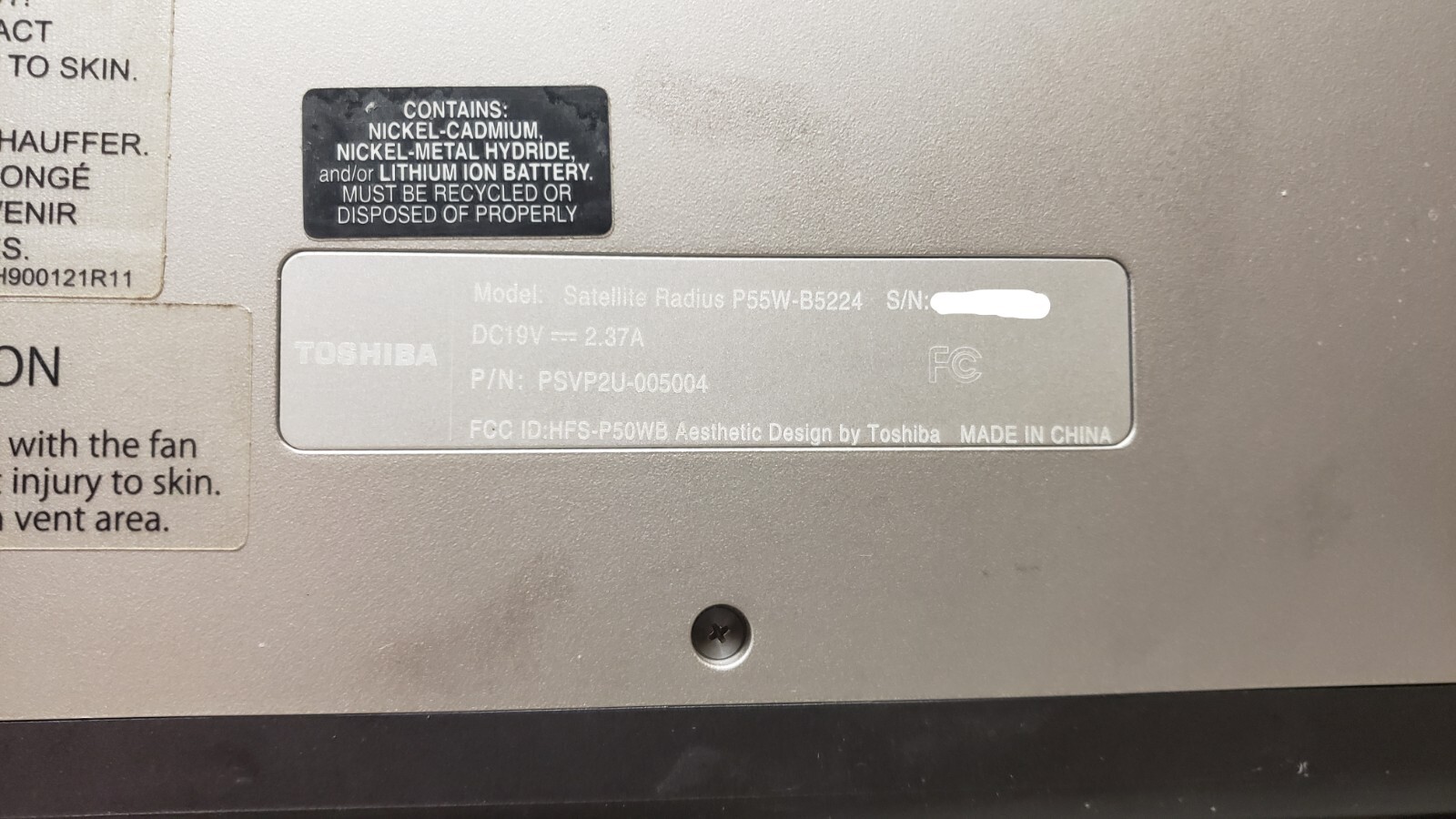 Toshiba Radius Intel i7-4510u 2.0Ghz/8GB/1TB with broken touch screen