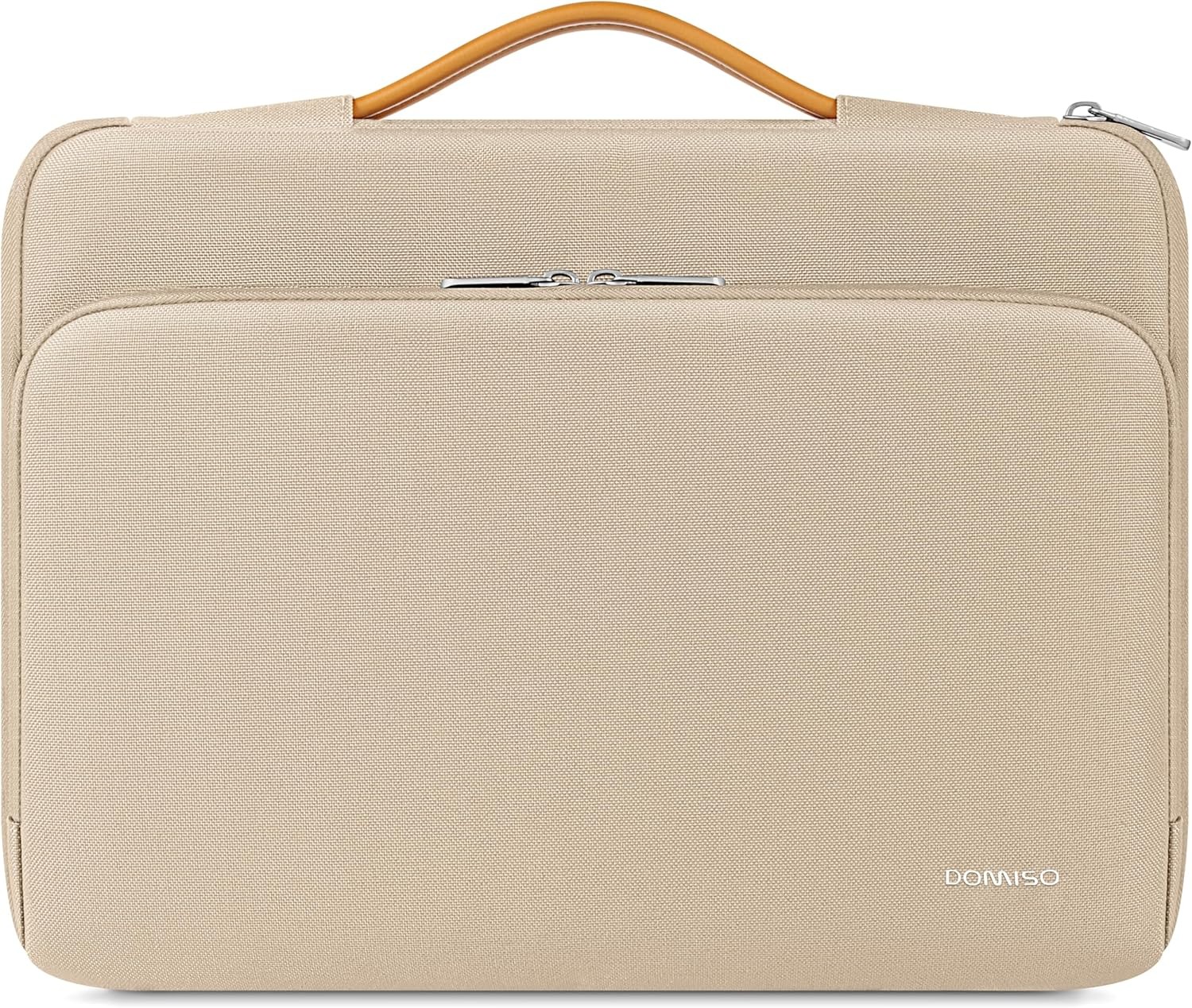 15.6 inch Laptop Case with Handle for 15 inch MacBook Air/Pro Laptop Case Beige