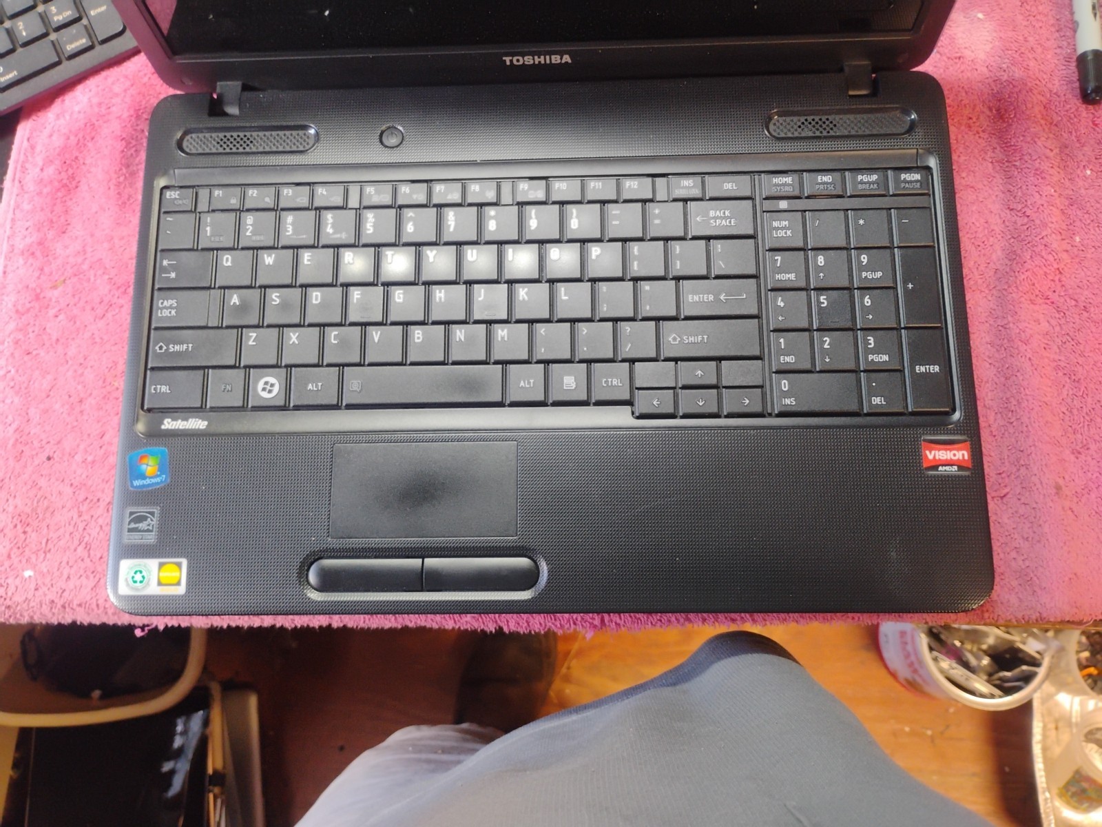 Toshiba Satellite C6550-S5138 non-working, for parts – used
