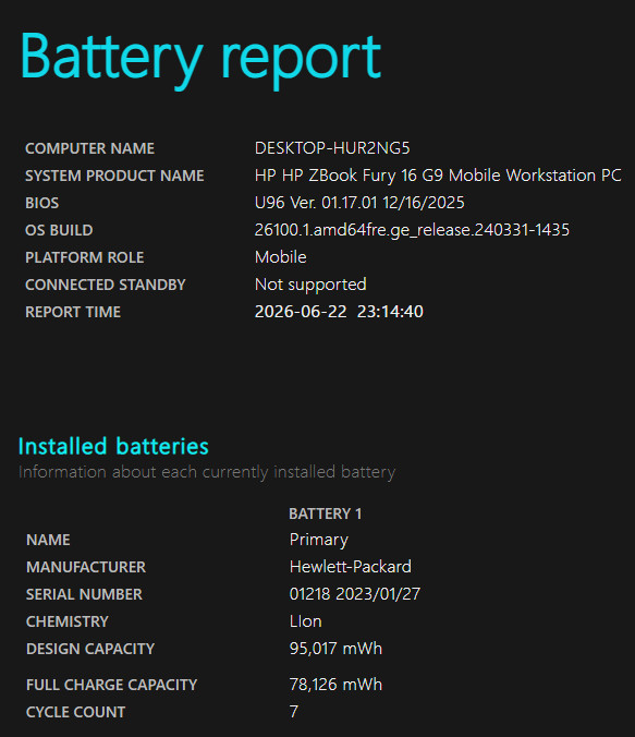 HP ZBook Fury 16 G9 – 16″ FHD+, i9 12950HX, RTX A4500 16GB, 32GB RAM, 1TB SSD