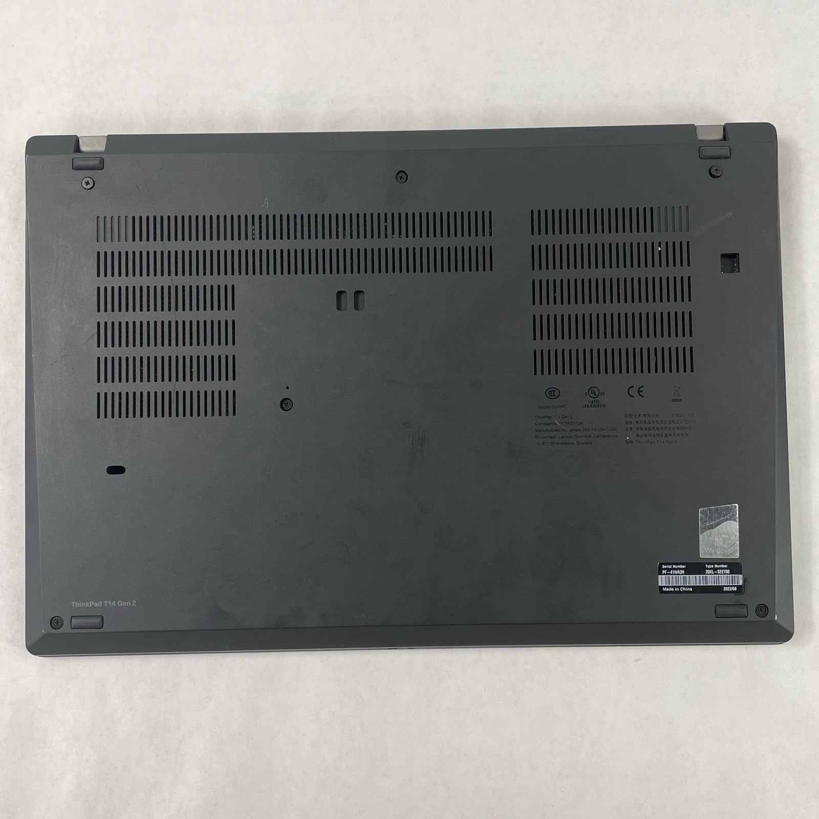 Lenovo ThinkPad T14 Gen 2 14″ i5-1145G7 2.60 GHz 16 GB RAM No SSD No OS READ