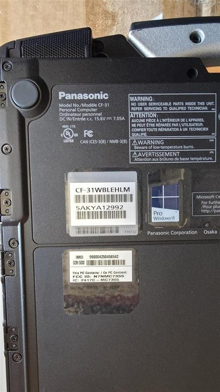 Panasonic Toughbook 31 CF-31 13.1″ (500GB HDD, Intel Core i5-3340m