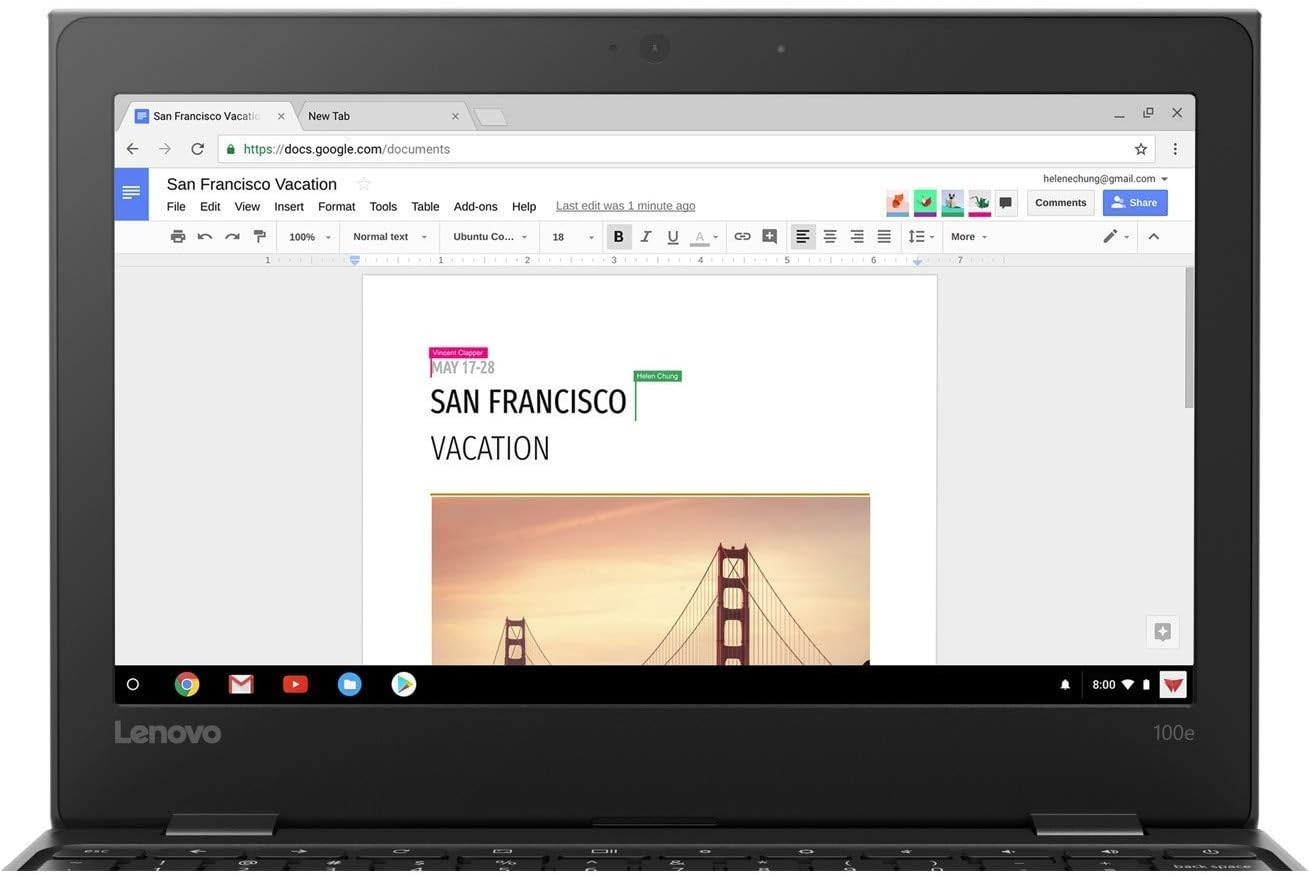 Lenovo Chromebook 100e 2nd Gen 11.6″ 4GB 32GB, Black