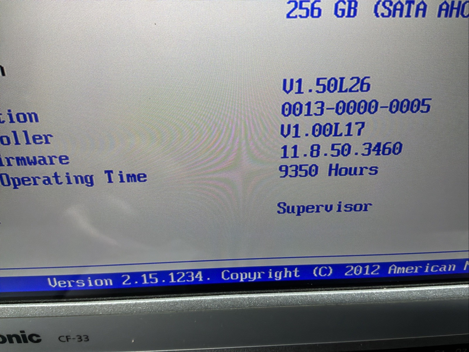 Toughbook Panasonic CF-33 I5-6300U 8GB RAM 256GB SSD Win11P W/CHARGER SEE DETAIL