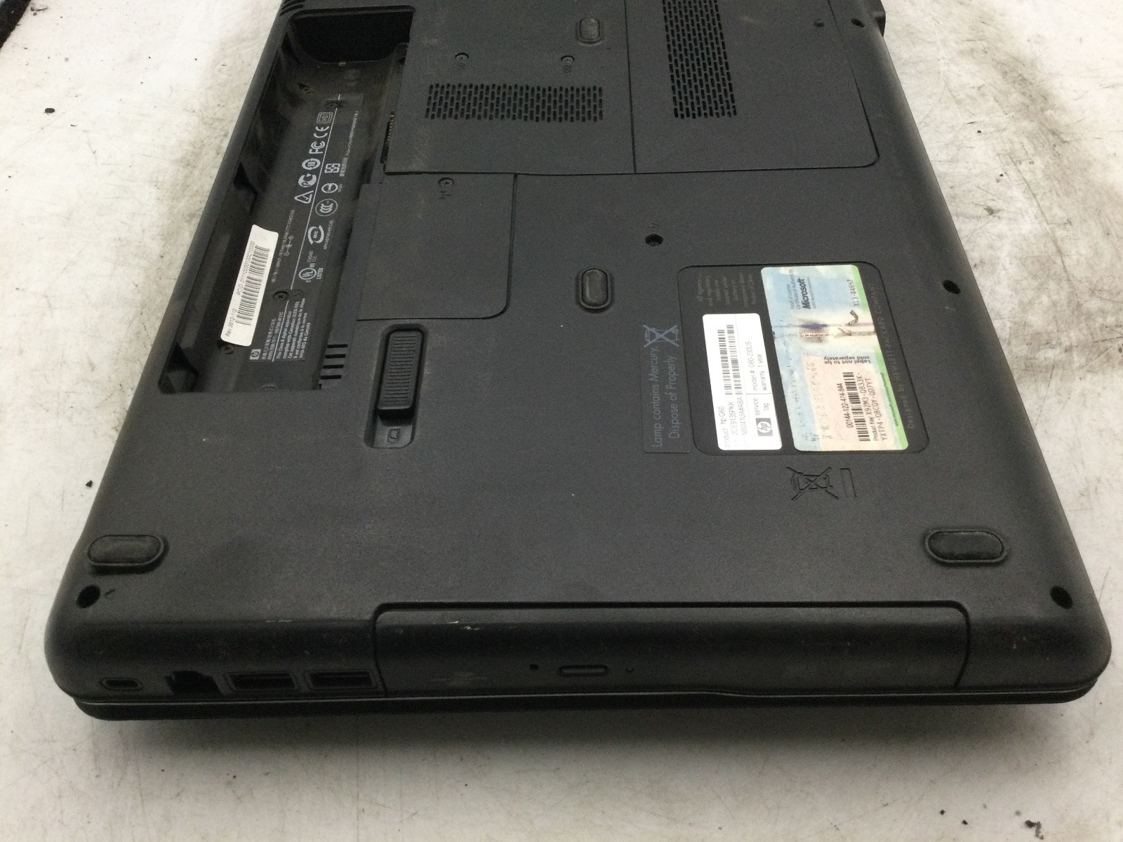 HP G60 LAPTOP – for parts – INTEL PENTIUM DUAL CORE – 1GB RAM – READ DESC-BB