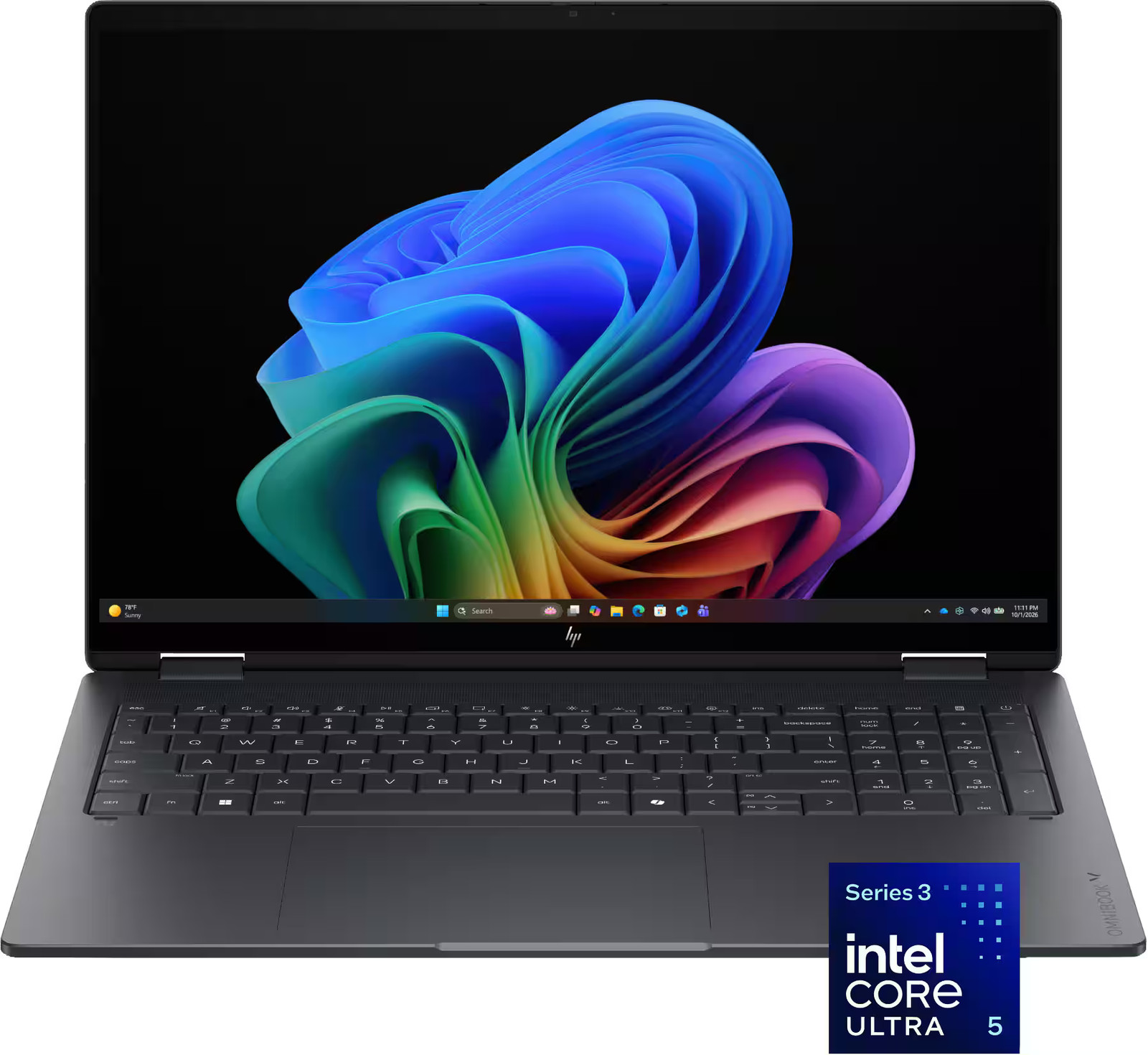 HP – OmniBook X Flip 2-in-1 – 16″ 2K OLED Touchscreen Laptop – Intel Core Ult…