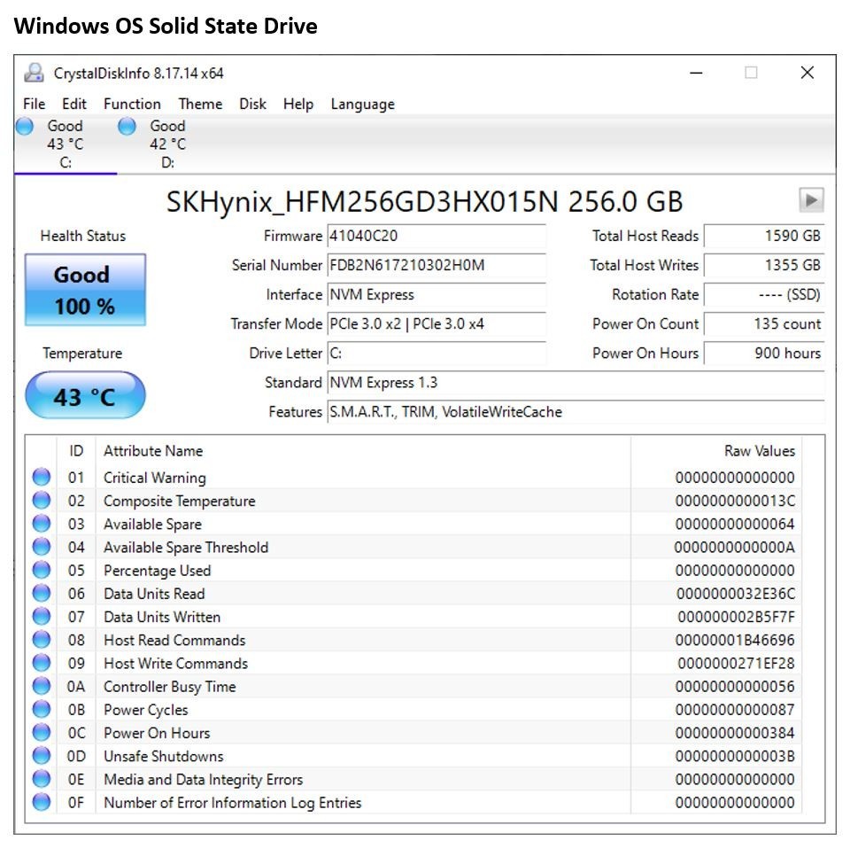 Lenovo ThinkPad E490 i7-8565U 256GB SSD+500GB HD 8GB RAM FHD IPS Win10P GRADE B+