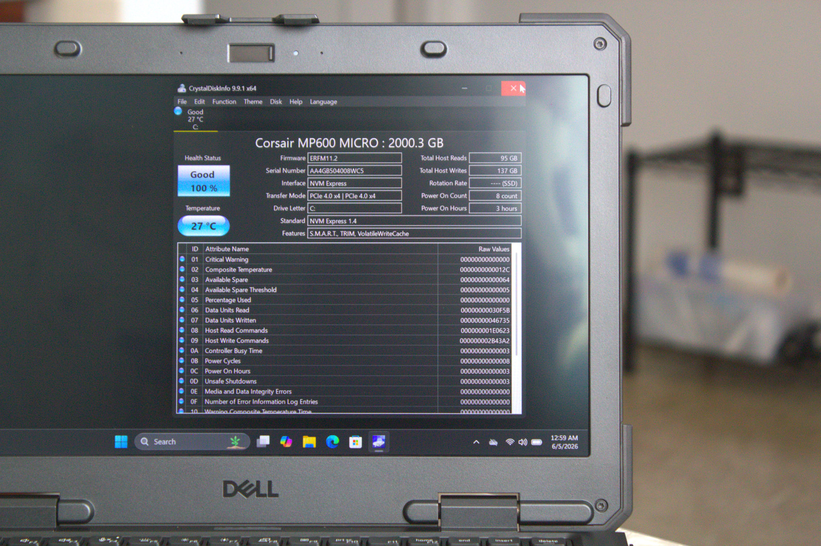 Dell Latitude 7330 Rugged Extreme i5-1145G7 New 2TB SSD 16GB RAM Fingerprint
