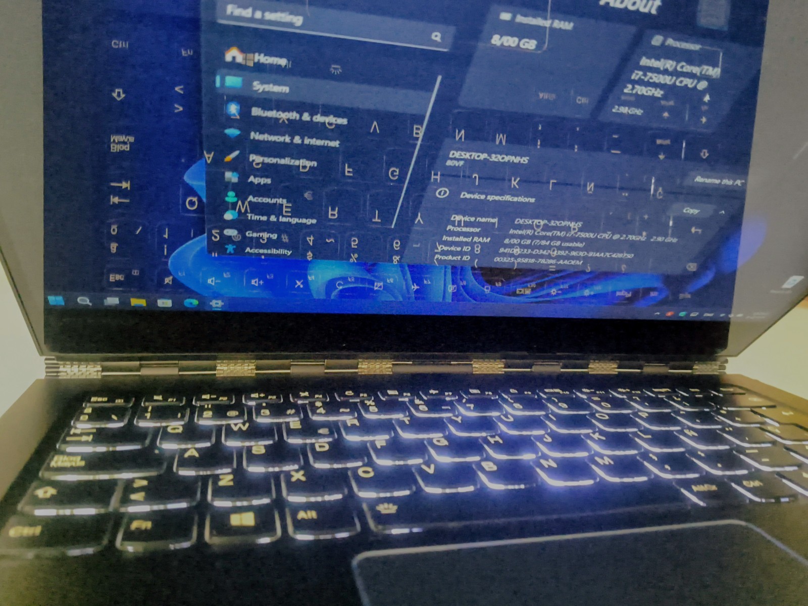 Yoga 910 x360 i7 7th 512G Win11 battery loads 10-15 hours