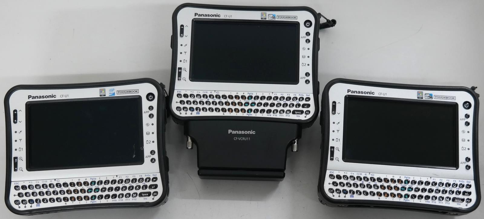 Lot 3 Panasonic Toughbook CF-U1 Atom Z520 1.33GHz 1GB RAM 32GB SSD 5.6in NO OS !