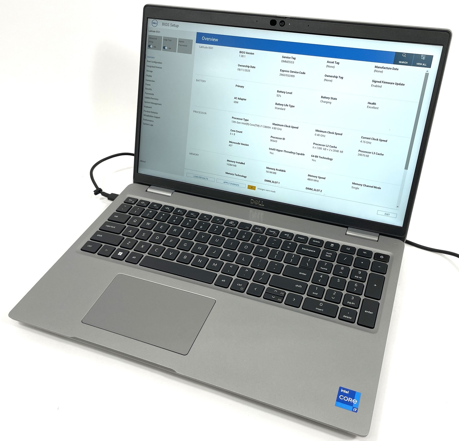 Dell Latitude 5531 Laptop i7-12800H 256GB SSD 16GB RAM Iris Xe – Windows 11 Pro