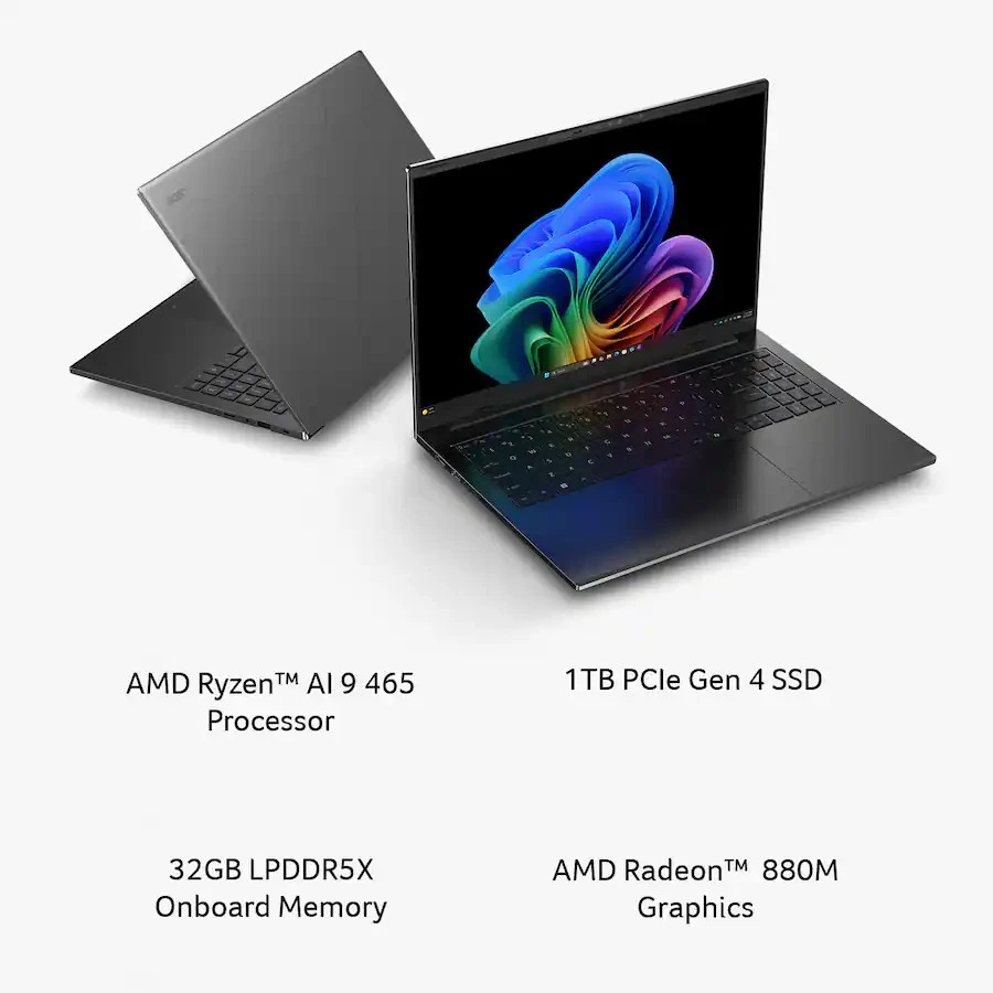 Acer Swift Go 16 AI Copilot+ 16″ AMD Ryzen AI 9 465 32GB 1TB WUXGA Touch Black