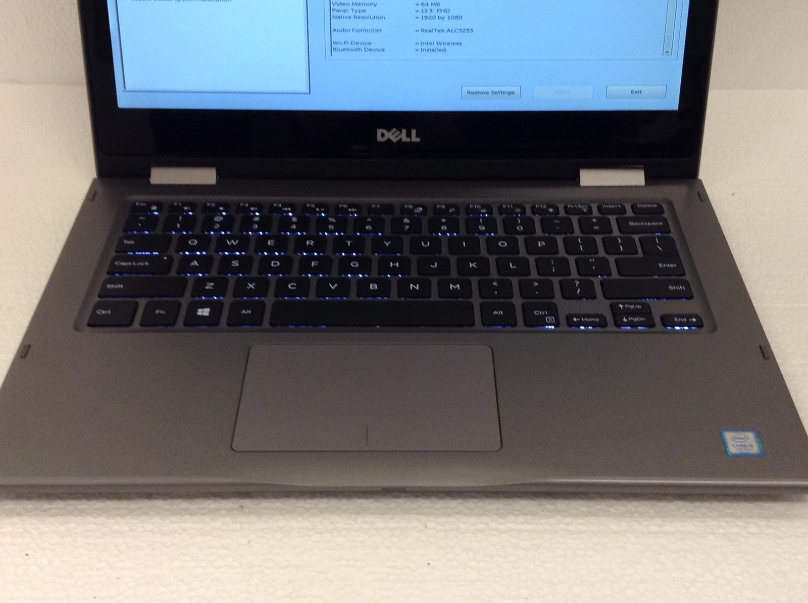 Dell Inspiron 13-5378 Laptop i5-7200U 2.50GHz 13.3″ FHD Touch, No HD & Ram