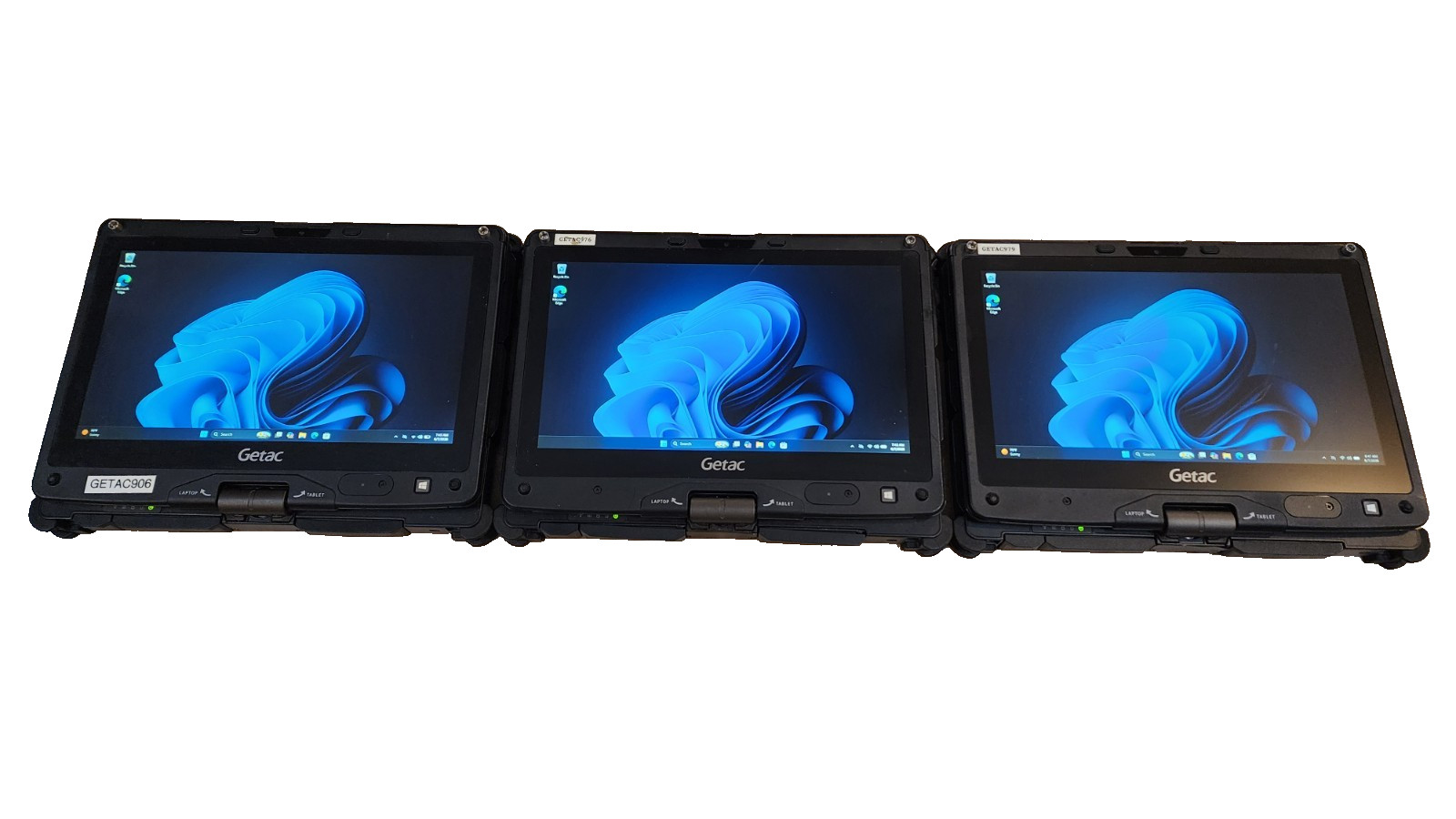 3x Lot 2-in-1 Getac V110 G3 11.6″ Touch Tablet PC i5-6200U 128GB SSD 16GB RAM