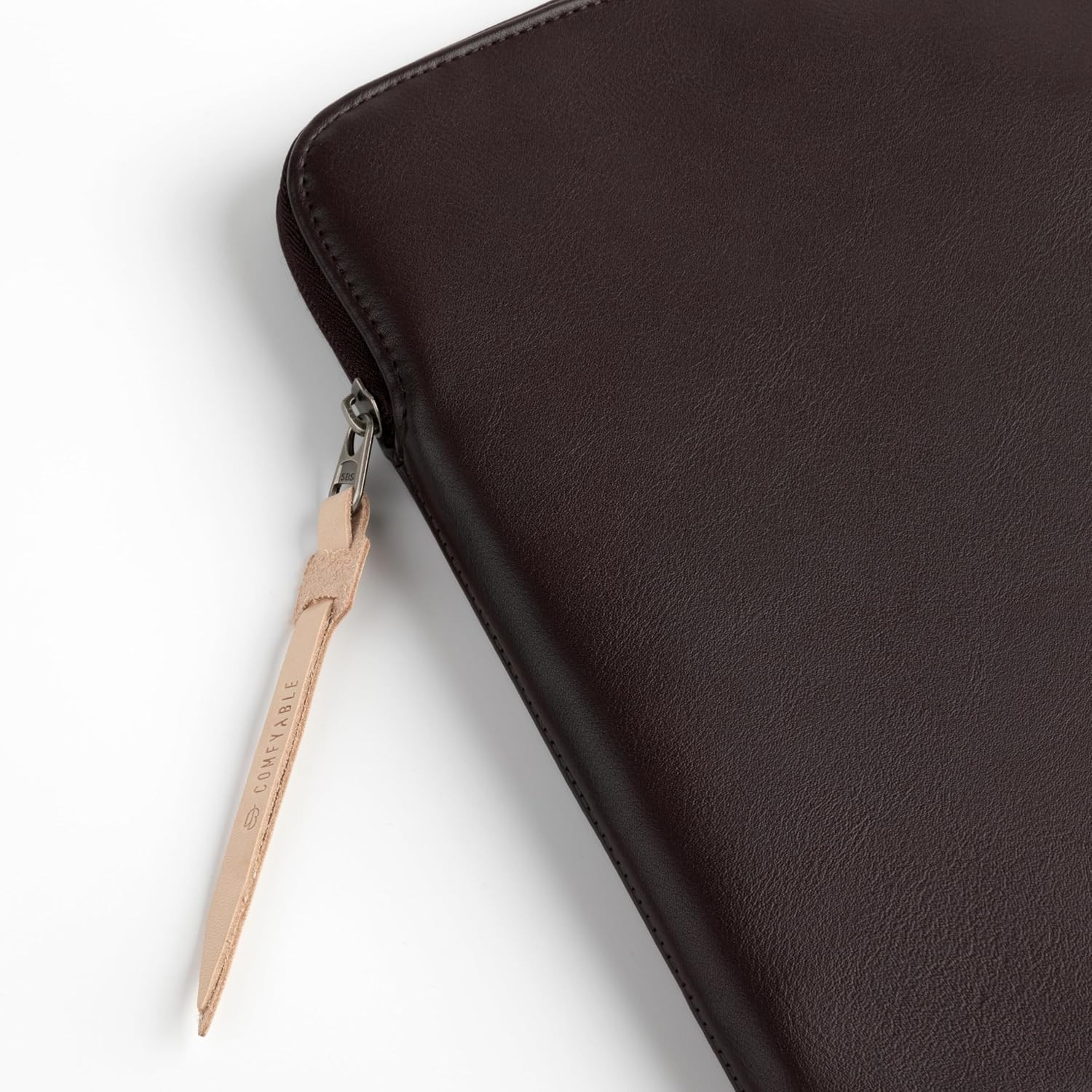 Chocolate Slim PU Leather Sleeve for 13/14 Inch MacBook Air & Pro Laptops