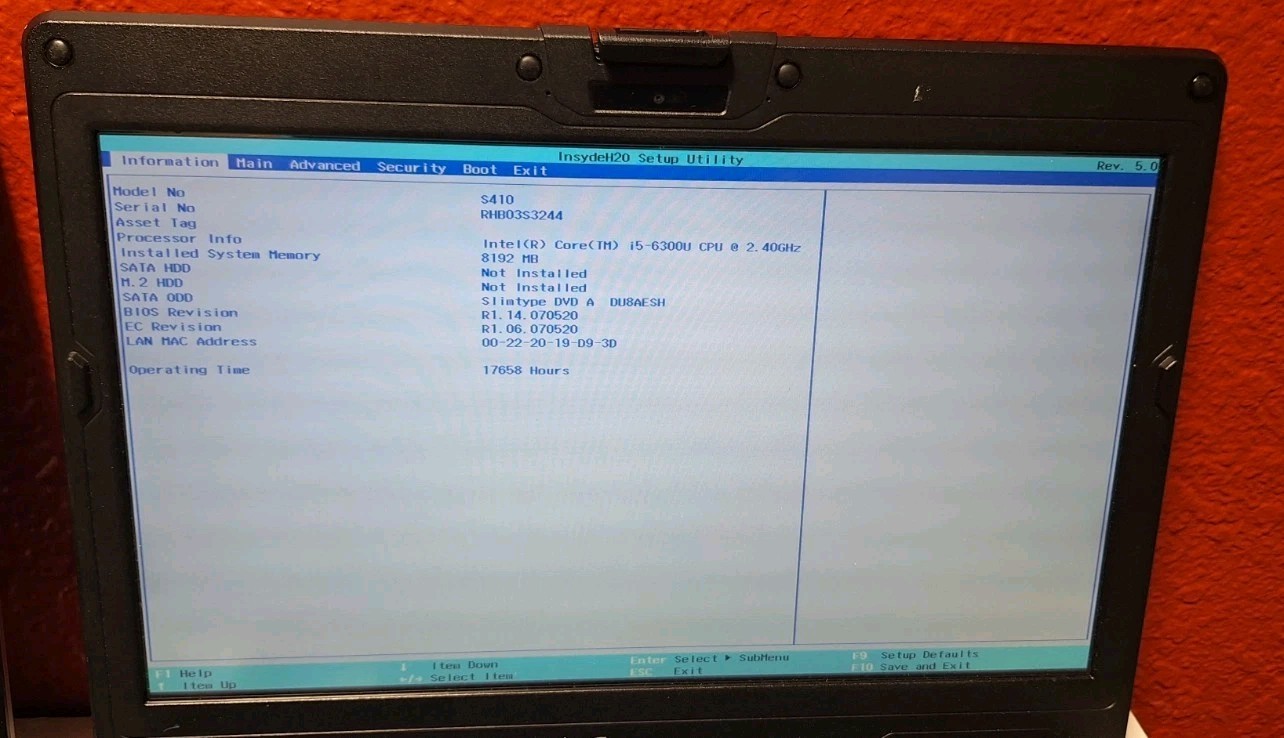 Lot Of 3 GETAC S410 Rugged Toughbook i5-6300U 2.40GHz No Caddy/HD 8GB Read