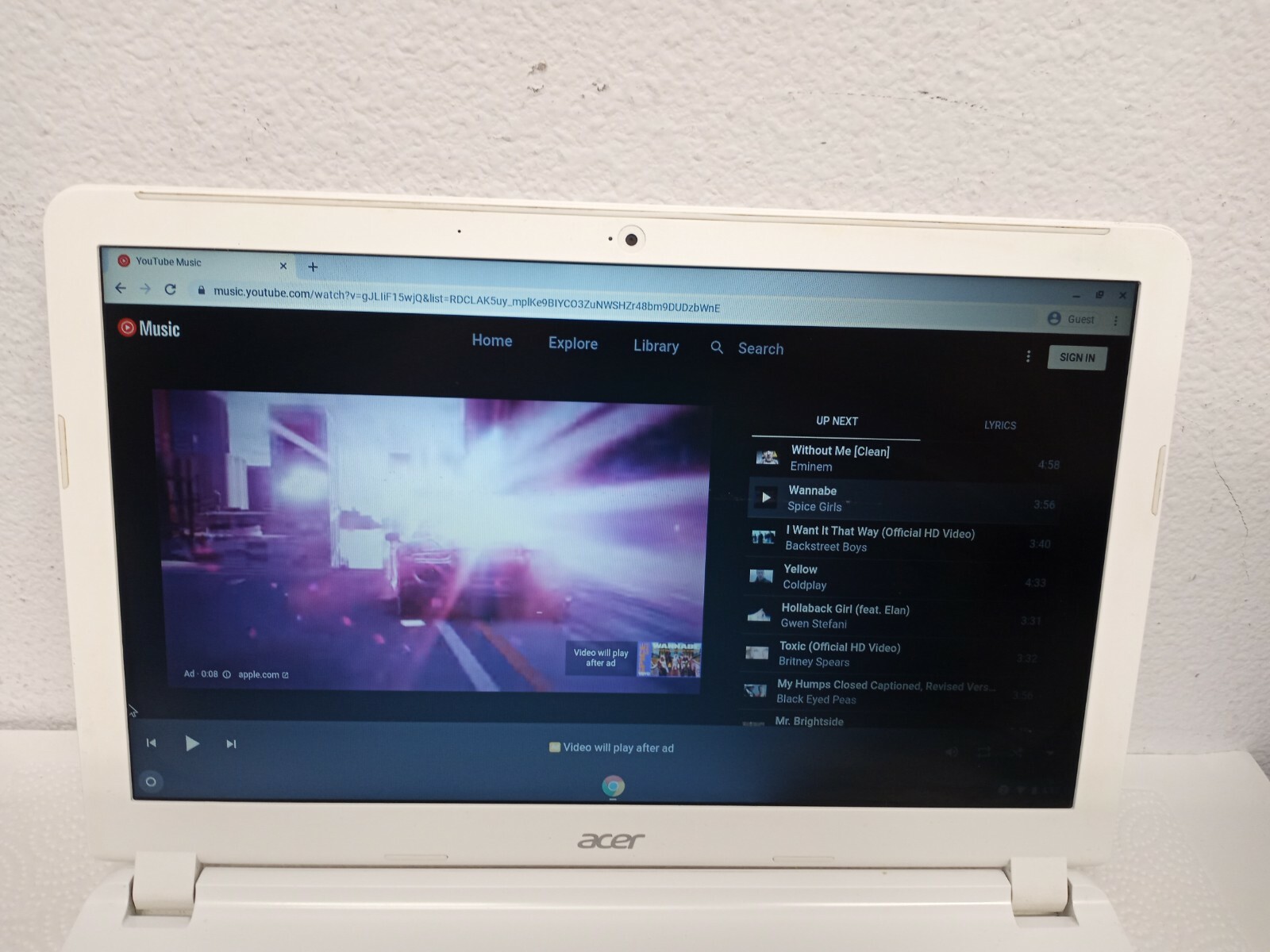 Acer Chromebook 15 CB5-571 15.6″ Intel Celeron 1.5GHz 2GB RAM 16GB SSD * READ *