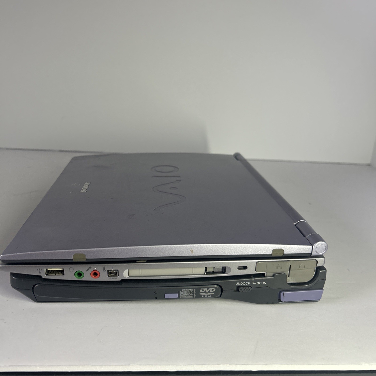 Sony Vaio PCG-R505JSP Laptop With Docking Station Tested And Boots No Power Cord
