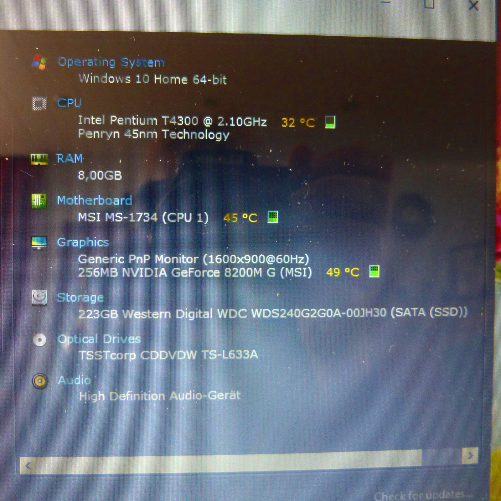 MSI CR700 Multimedia 17″ I SRS SOUND I SSD Windows 10 l GeForce HDMI DVDRW