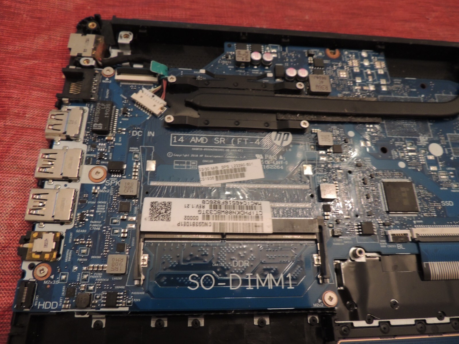 HP 14-dk0731ms AMD Ryzen 3 3200U LAPTOP MOTHERBOARD
