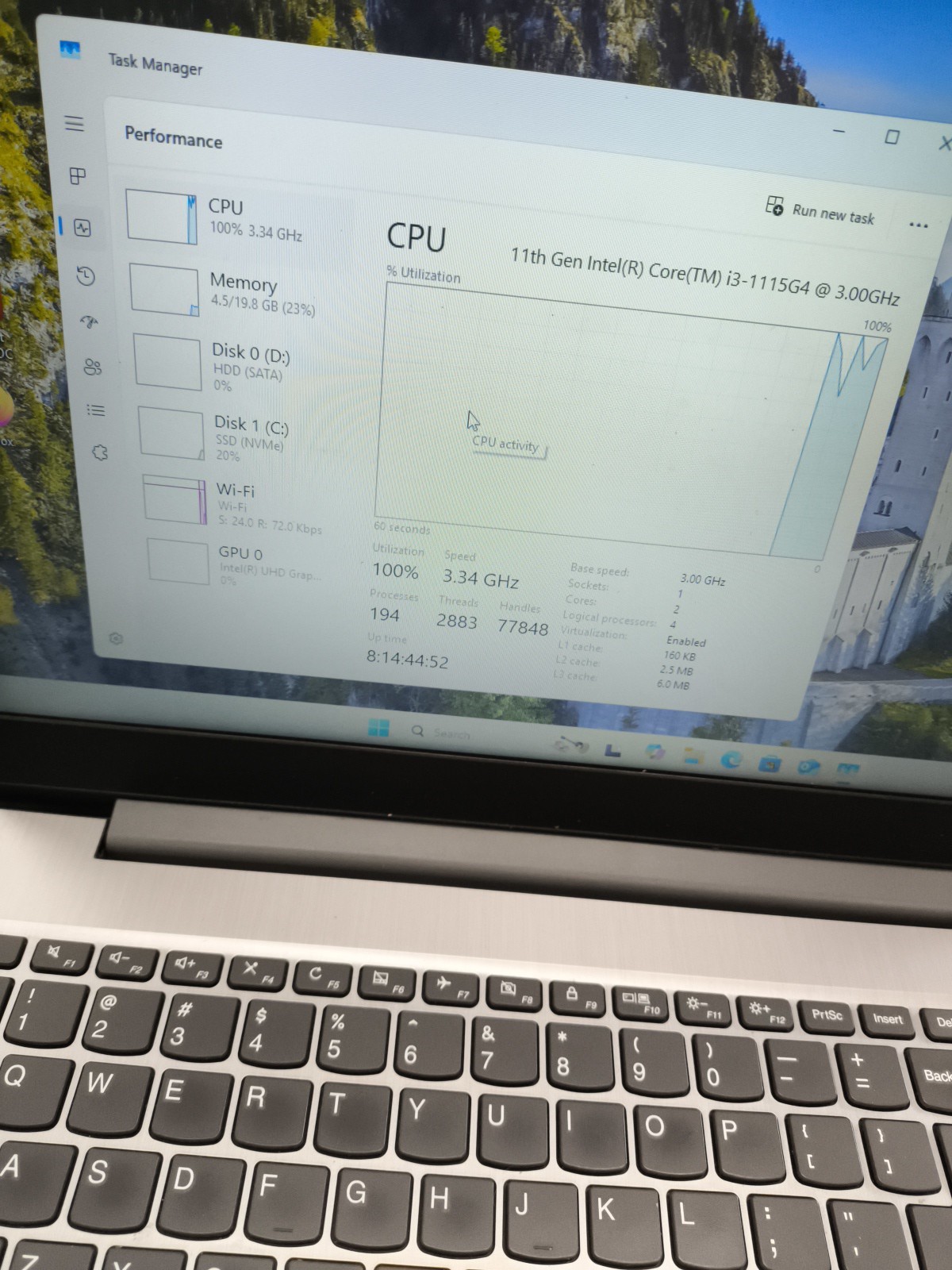 Lenovo IdeaPad 3 Intel i3 11th Gen 15.6″ Touchscreen 20gb 1.25tb SSD Combo Win11