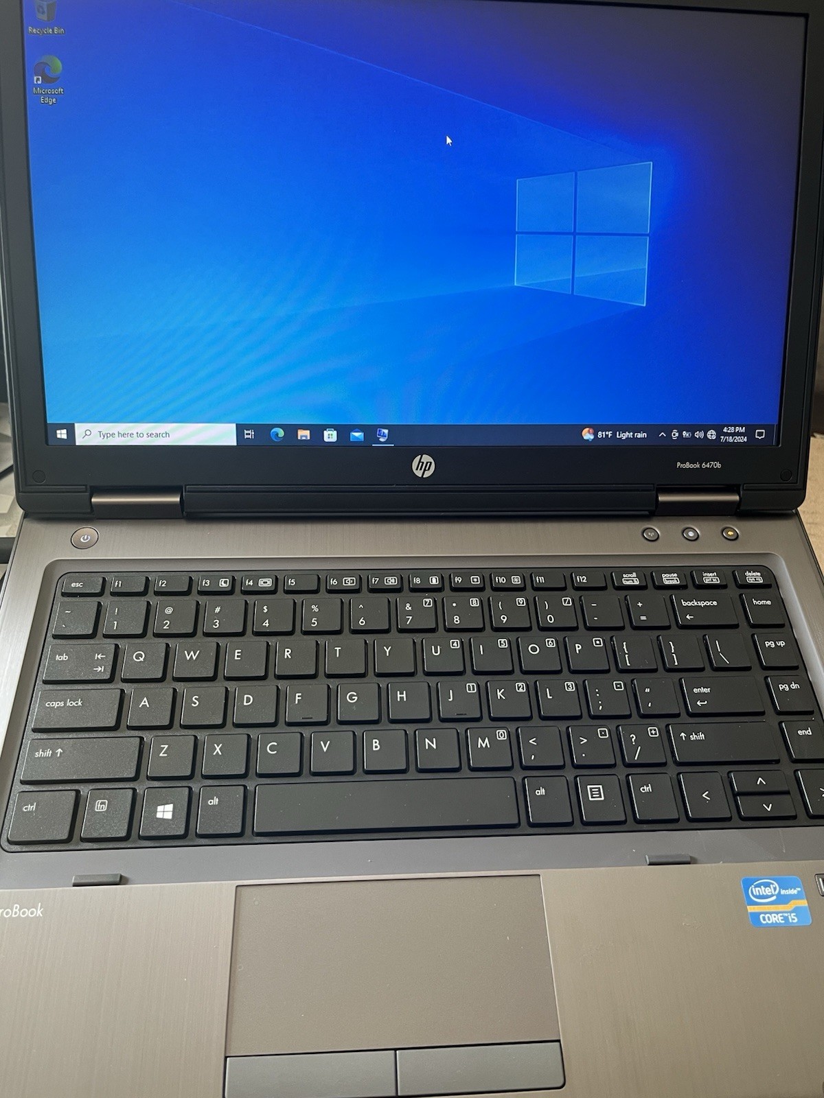 HP ProBook 6470B intel i5-520M 2.67GHz 8GB RAM 750GB WIN 10 Home-No Activation