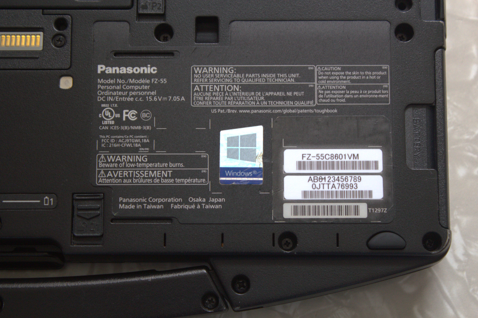 Panasonic Toughbook FZ-55 i7-8665U 512GB SSD 16GB RAM Touch 4G GPS New Battery