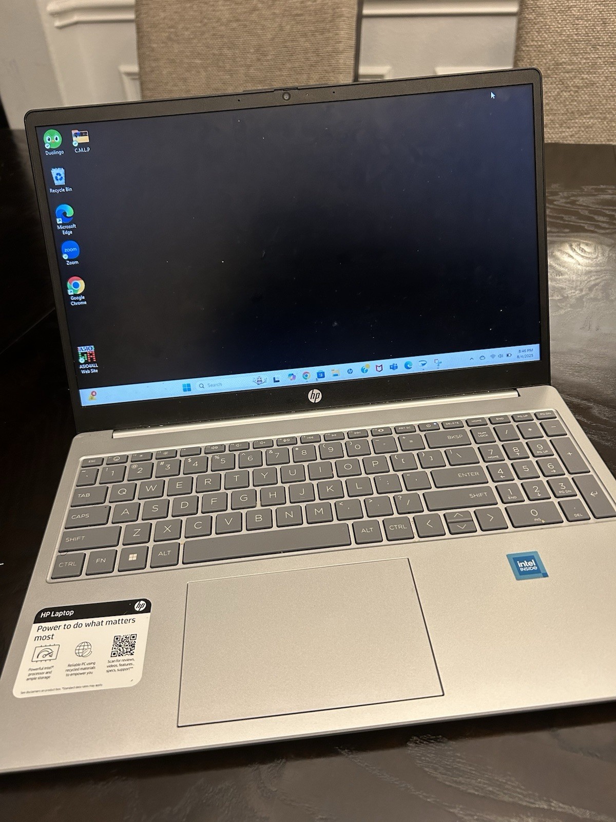 HP 15.6” Laptop – Intel Core i3-1215U, 8GB RAM, 256GB SSD, Windows 11 – Silver