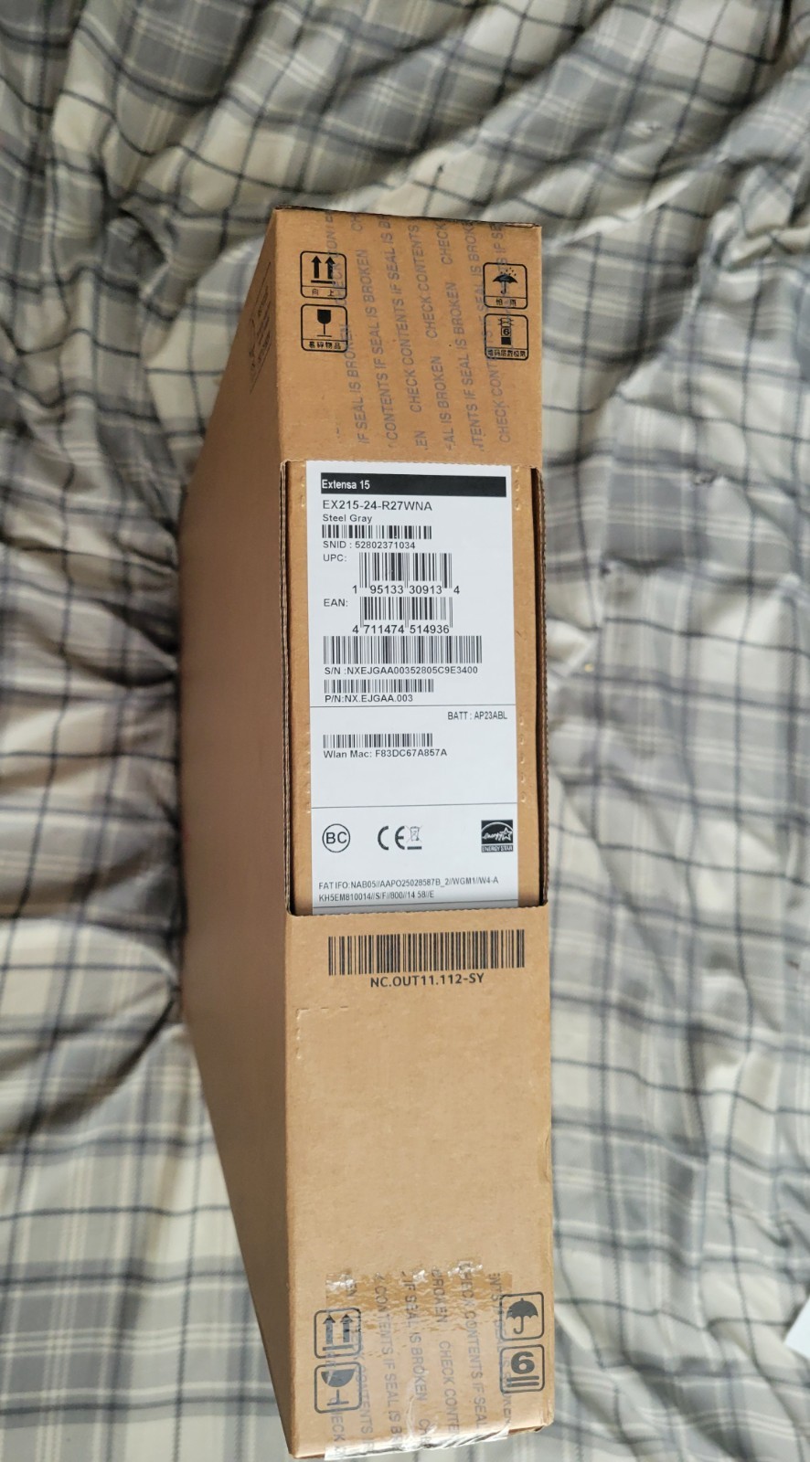 Acer Extensa 15 EX215-24-R27WNA 15.6″ Ryzen 3 8GB 256GB SSD W11 Gray