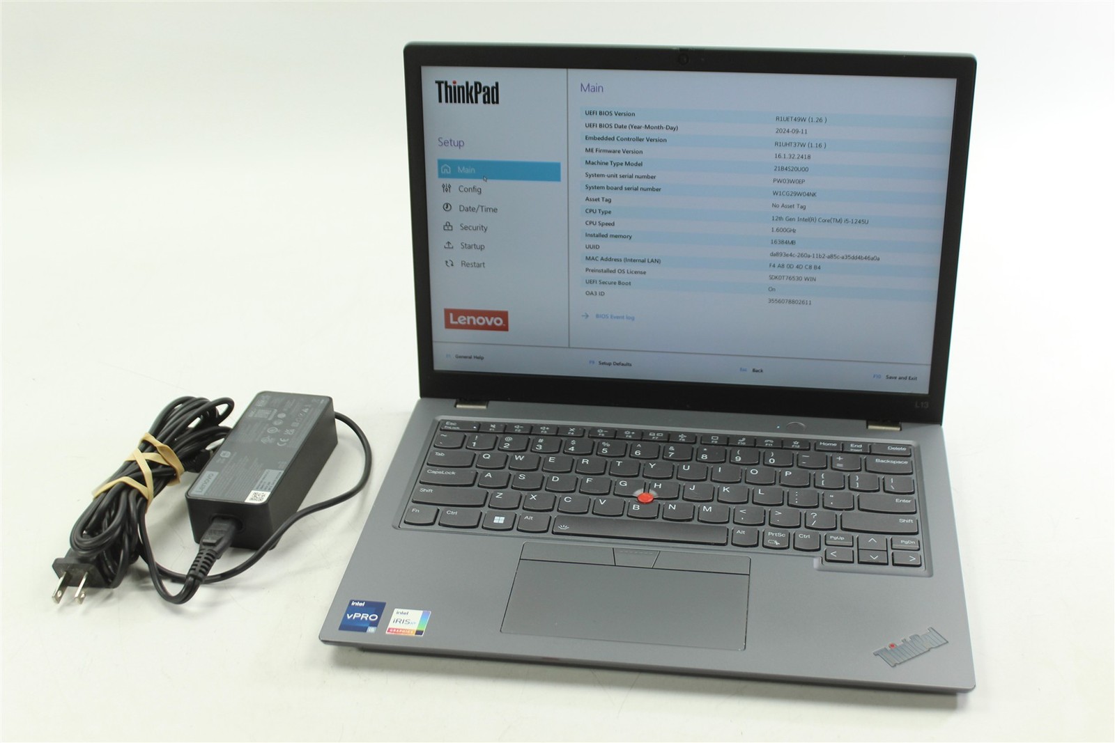Lenovo ThinkPad L13 Gen 3 13.3″ i5-1245U 1.6GHz 256GB SSD 16GB RAM W11P